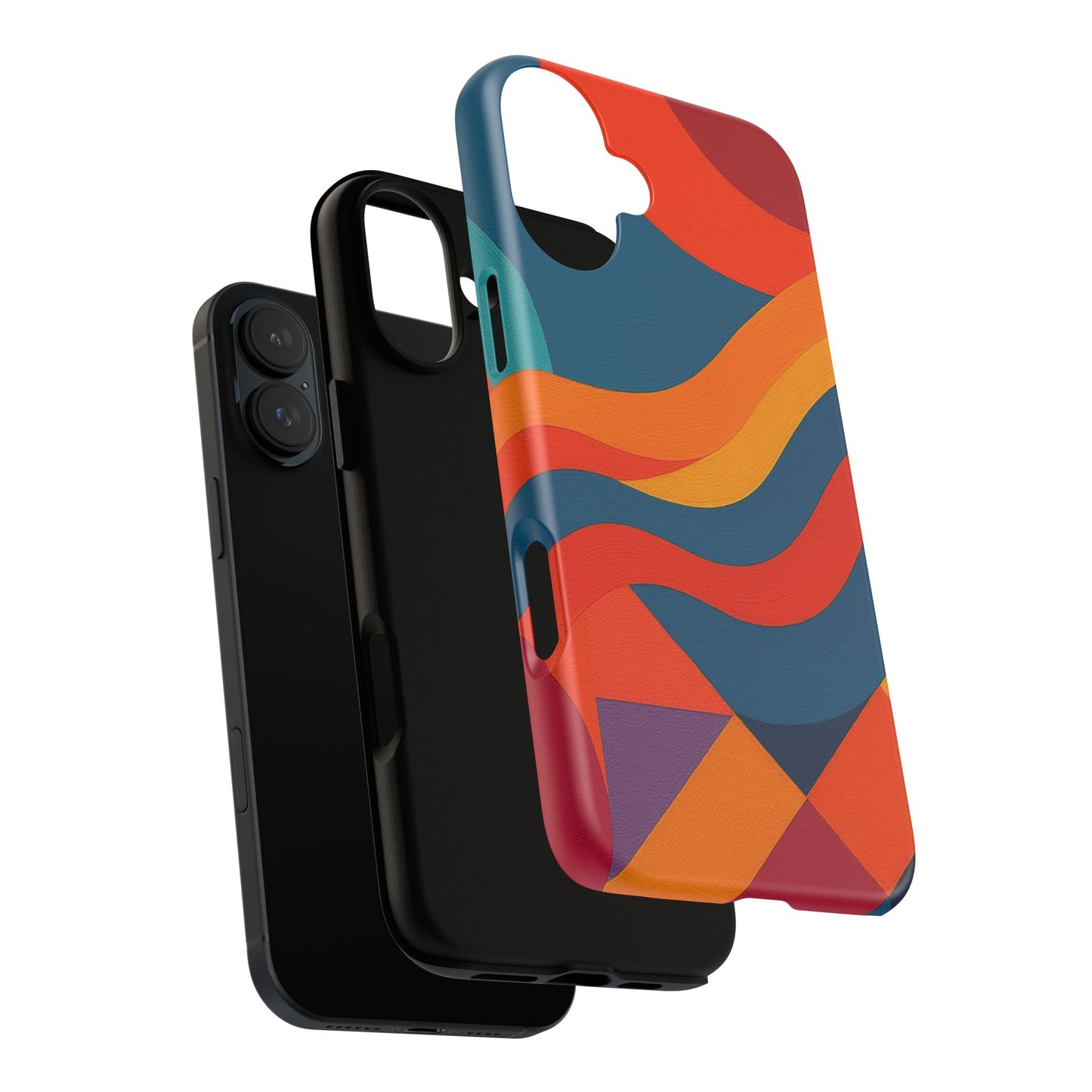 Vibrant Phone Case, Abstract Design Cover, Tough Cases for All Occasions, Stylish Gift for Tech Lovers, Modern Phone Accessories