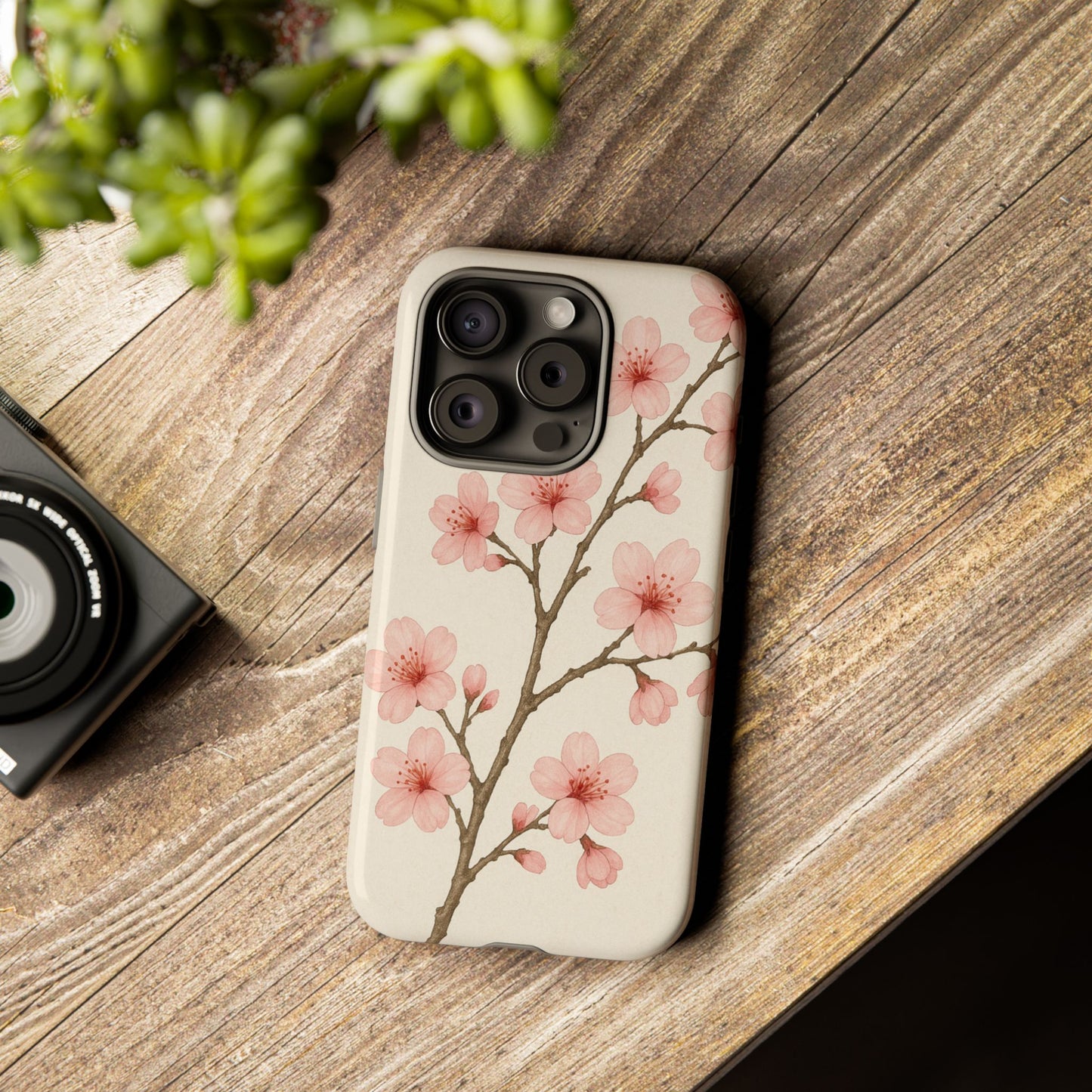 Cherry Blossom Phone Case, Floral Phone Cover, Tough Case for Gifts, Spring Decor, Cute Tech Accessories, Nature Lover's Gift