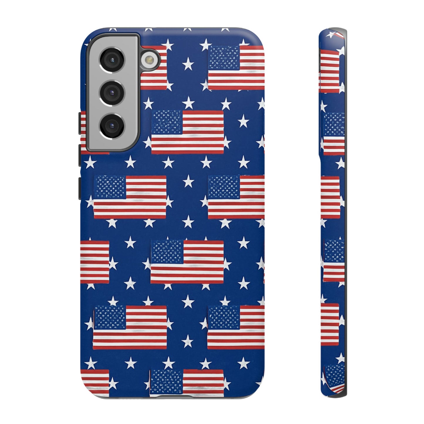 Patriotic Phone Case, Independence Day Accessories, American Flag Design, Star-Spangled Cover, Summer BBQ Gift
