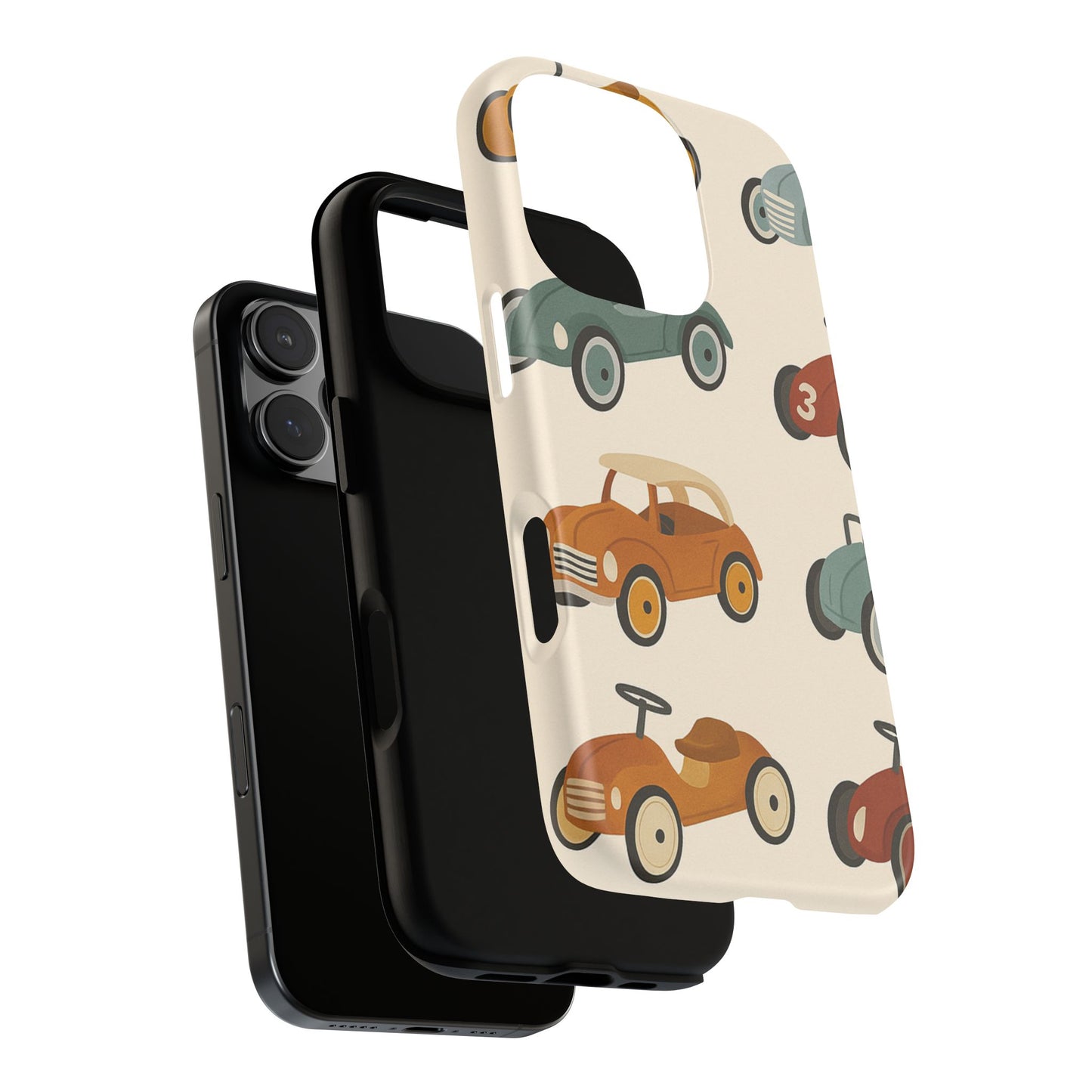 Vintage Car Phone Case, Tough Cases, Kids Gift, Car Lover Accessory, Retro Style, Phone Protection, Unique Design, pedal cars