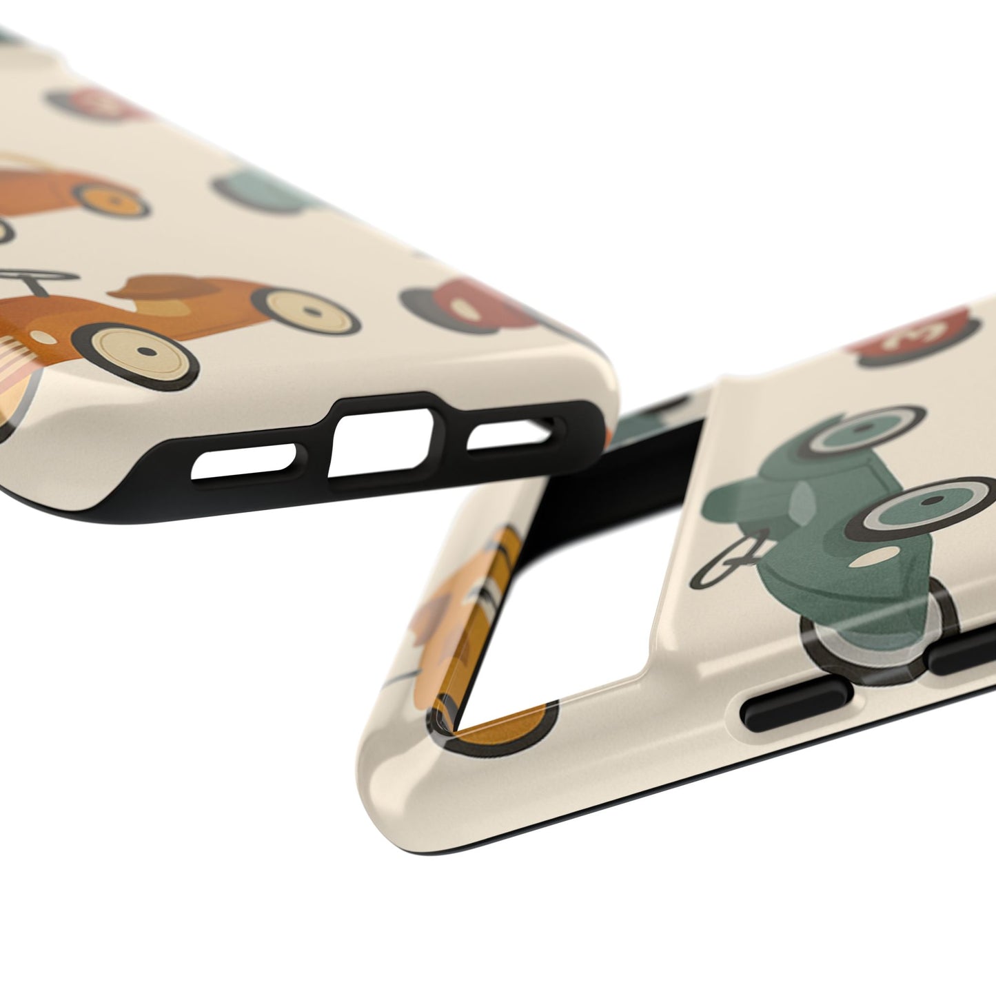 Vintage Car Phone Case, Tough Cases, Kids Gift, Car Lover Accessory, Retro Style, Phone Protection, Unique Design, pedal cars