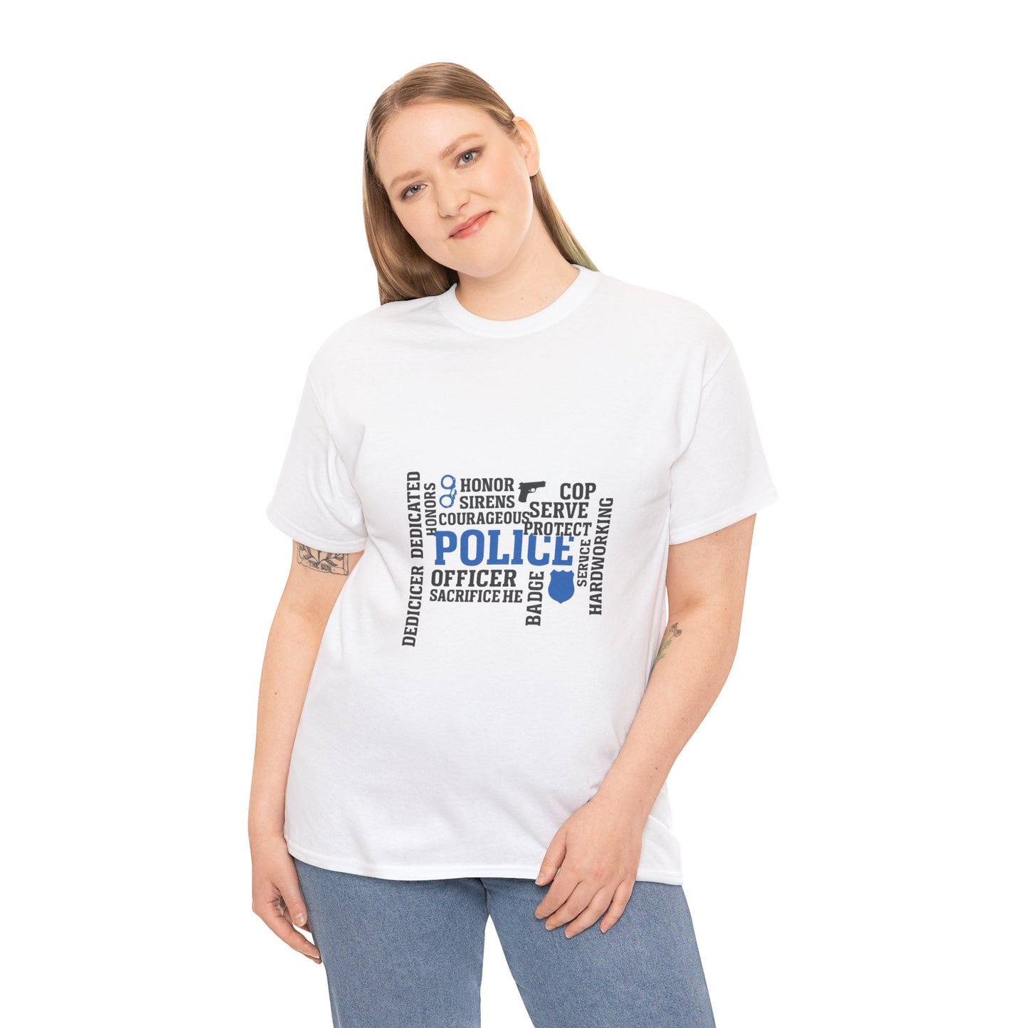 Police Officer Tribute Tee, Unisex Cotton T-Shirt, Law Enforcement Gift, Hero Appreciation Shirt, Cop Appreciation Day, Birthday Gift [...]