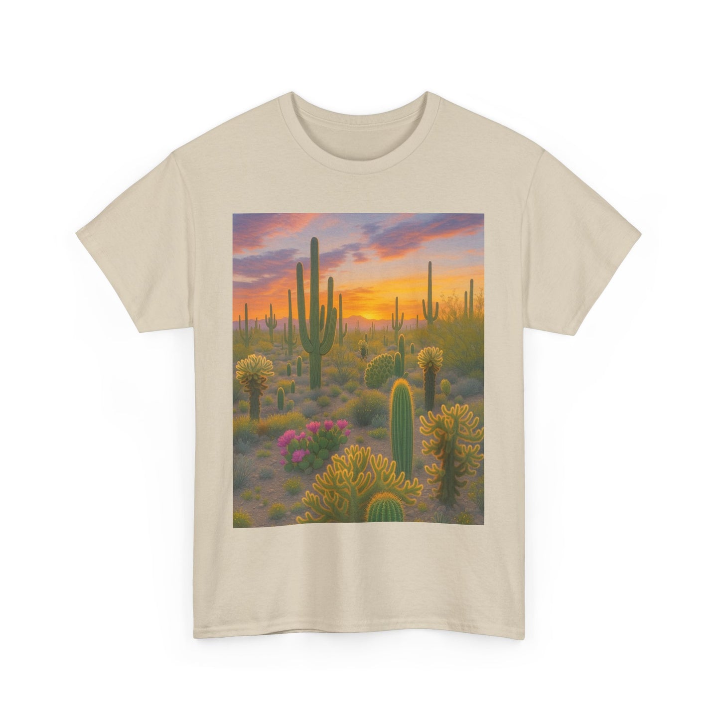 Desert Sunset Unisex Tee, Boho Style Shirt, Nature Lover Gift, Cactus [...]