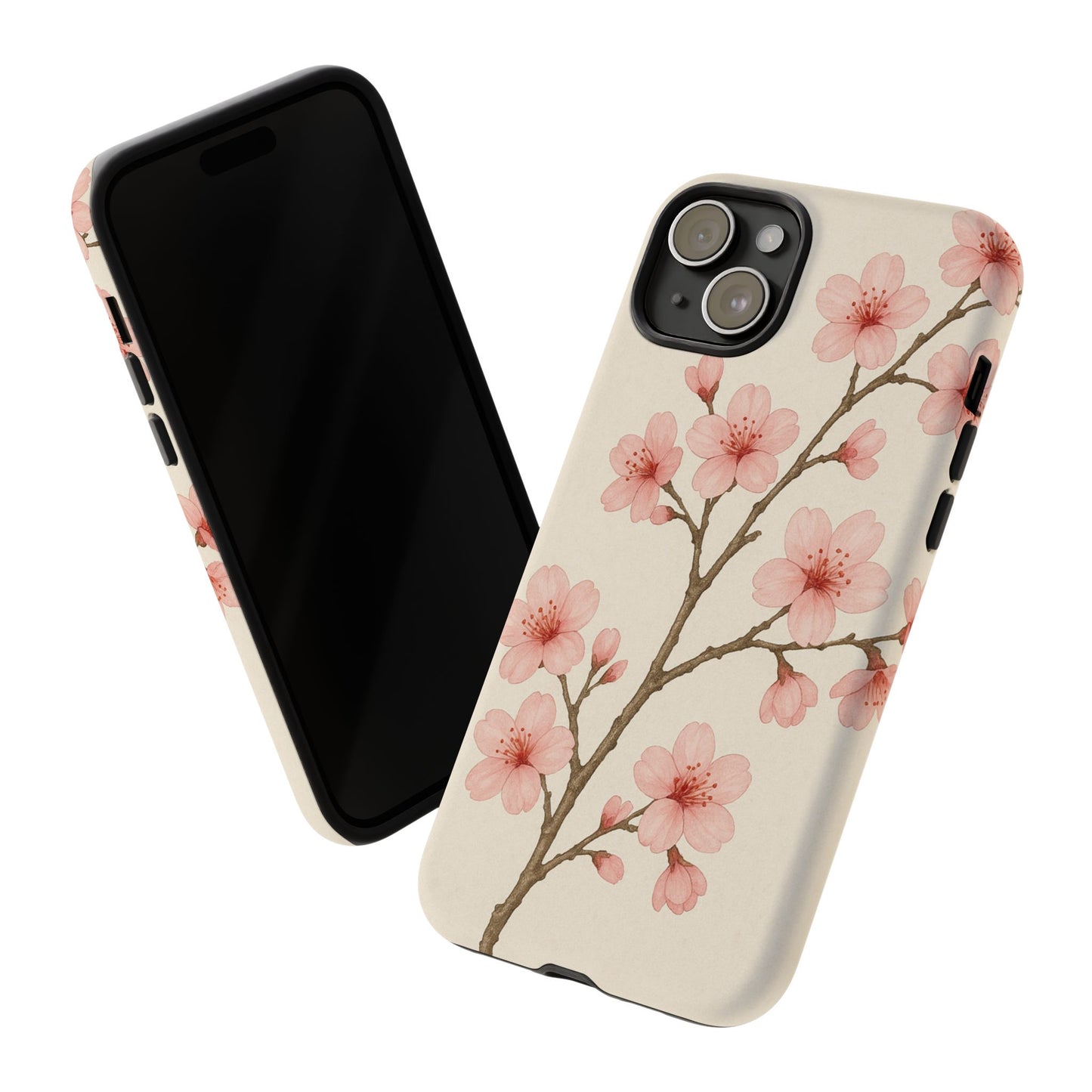 Cherry Blossom Phone Case, Floral Phone Cover, Tough Case for Gifts, Spring Decor, Cute Tech Accessories, Nature Lover's Gift