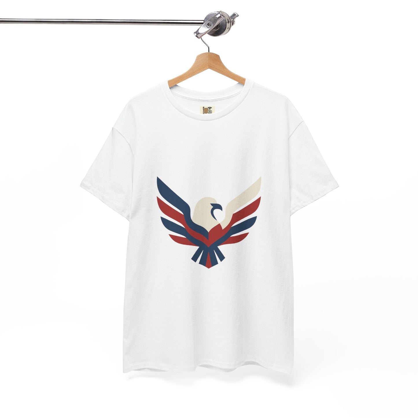 Patriotic Eagle Unisex Cotton Tee - Perfect for Independence Day, Casual Wear, Gifts, Festivals, and Outdoor Activities