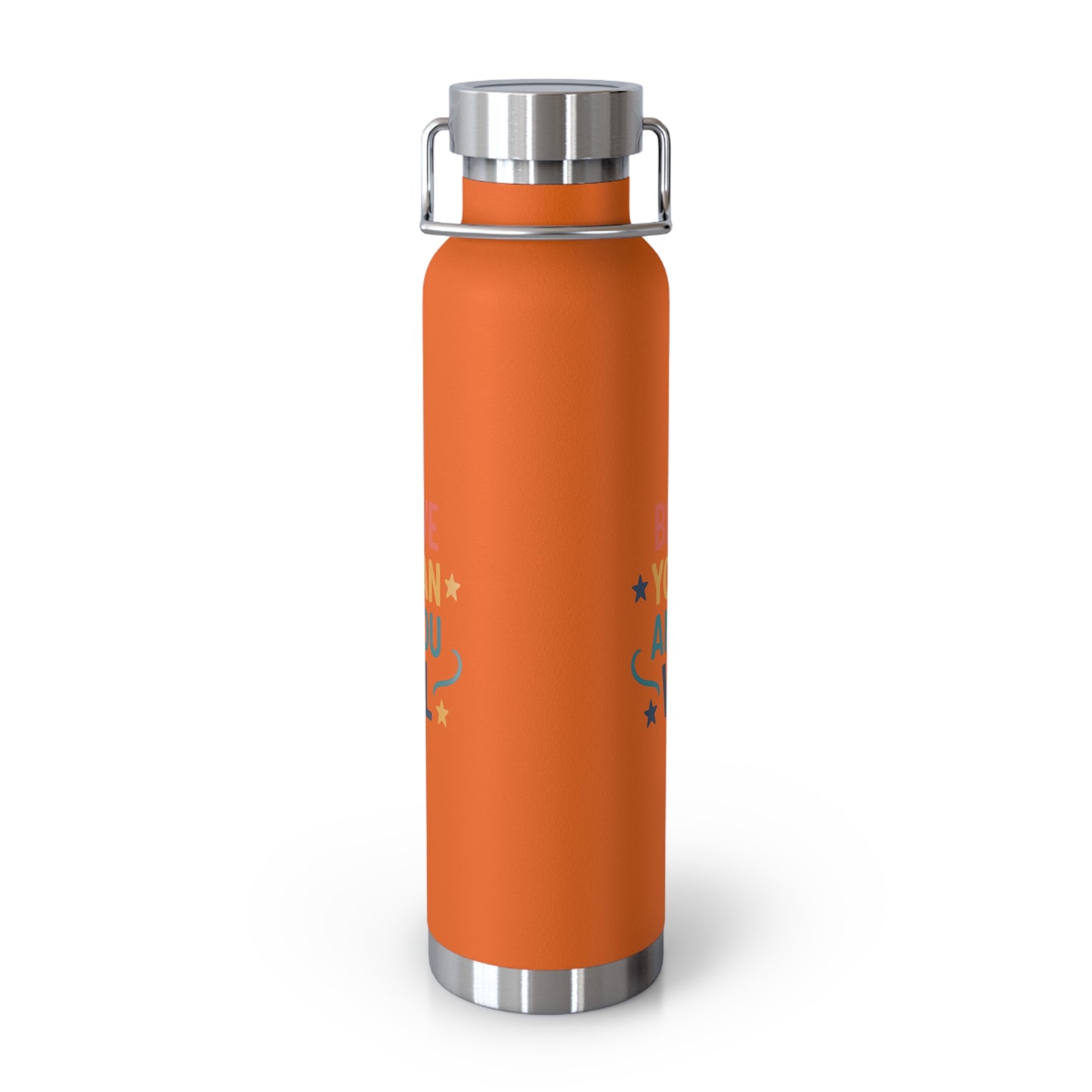 Inspirational Water Bottle, Motivational Travel Mug, Believe You Can Drinkware, Fitness Gifts, Personal Affirmation Bottle