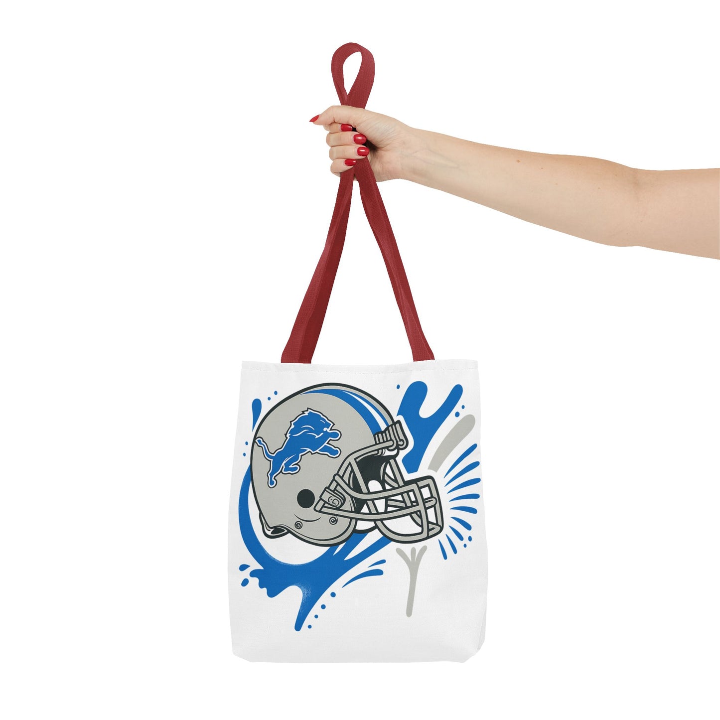 Sporty Tote Bag, Floral Football Tote, Game Day Bag, NFL Team Spirit Bag, Birthday Gift for Sports Fans, Everyday Use Bag