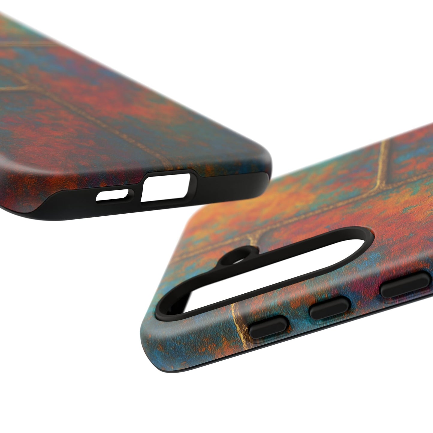 Colorful Textured Phone Case, Vibrant iPhone Cover, Tough Protective Shell, Unique Mobile Accessory, Artisan Phone Protection