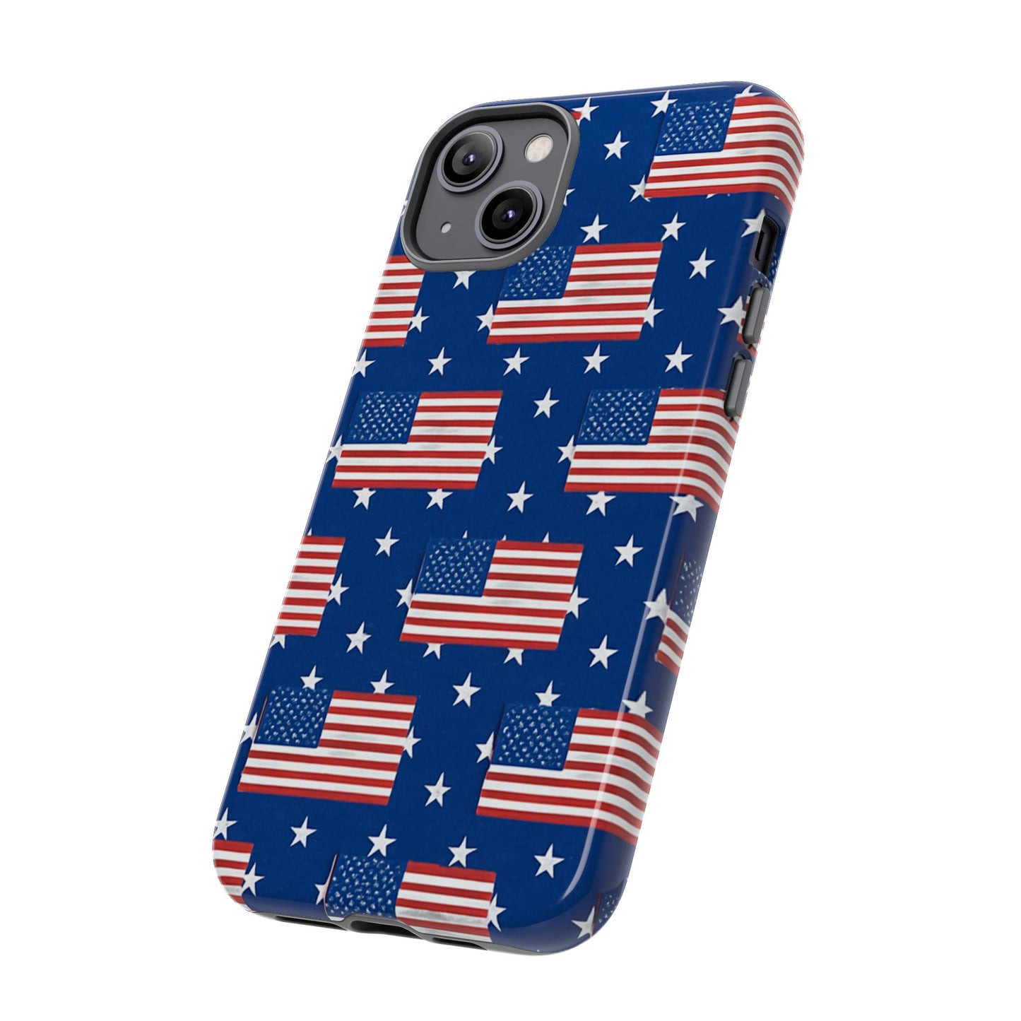 Patriotic Phone Case, Independence Day Accessories, American Flag Design, Star-Spangled Cover, Summer BBQ Gift