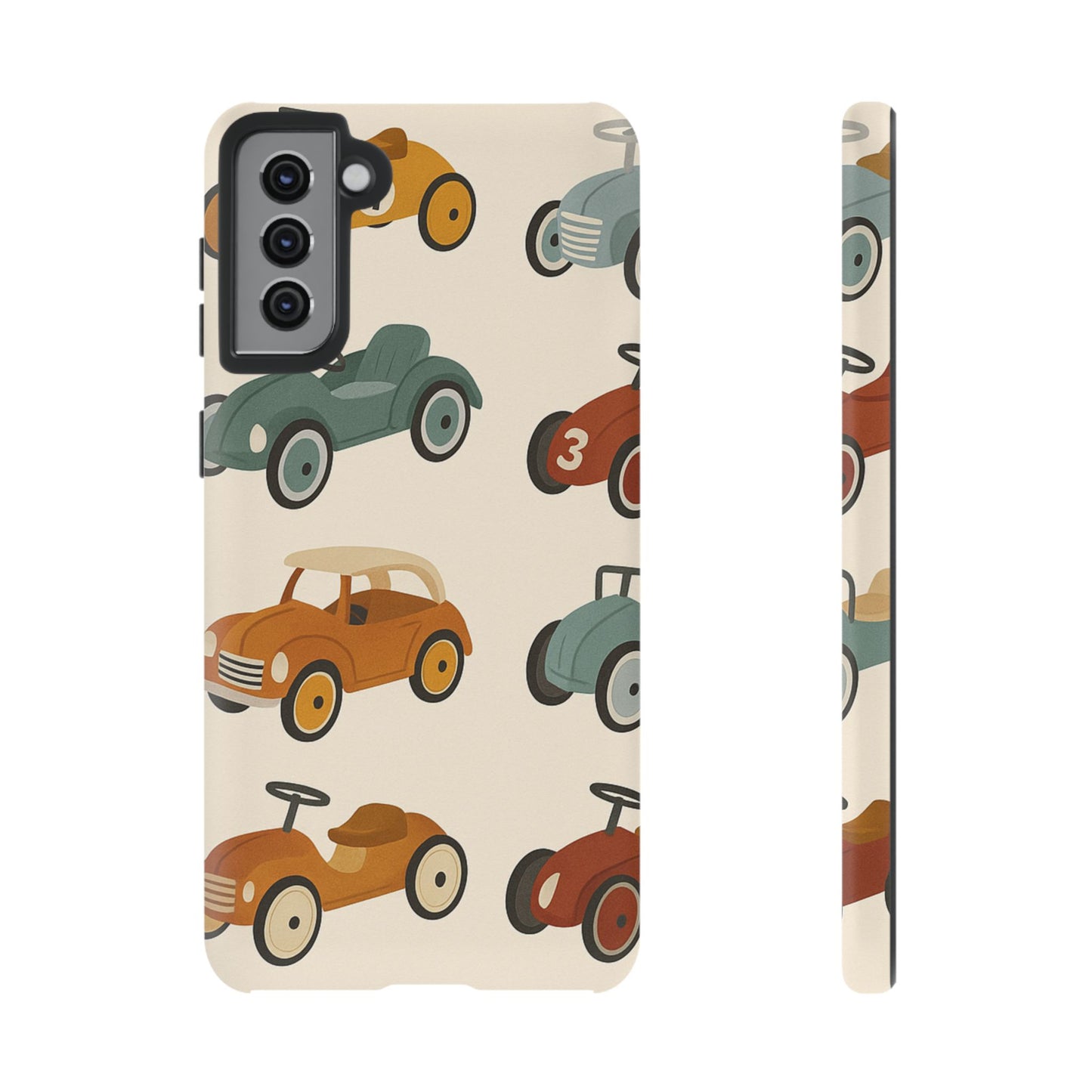 Vintage Car Phone Case, Tough Cases, Kids Gift, Car Lover Accessory, Retro Style, Phone Protection, Unique Design, pedal cars