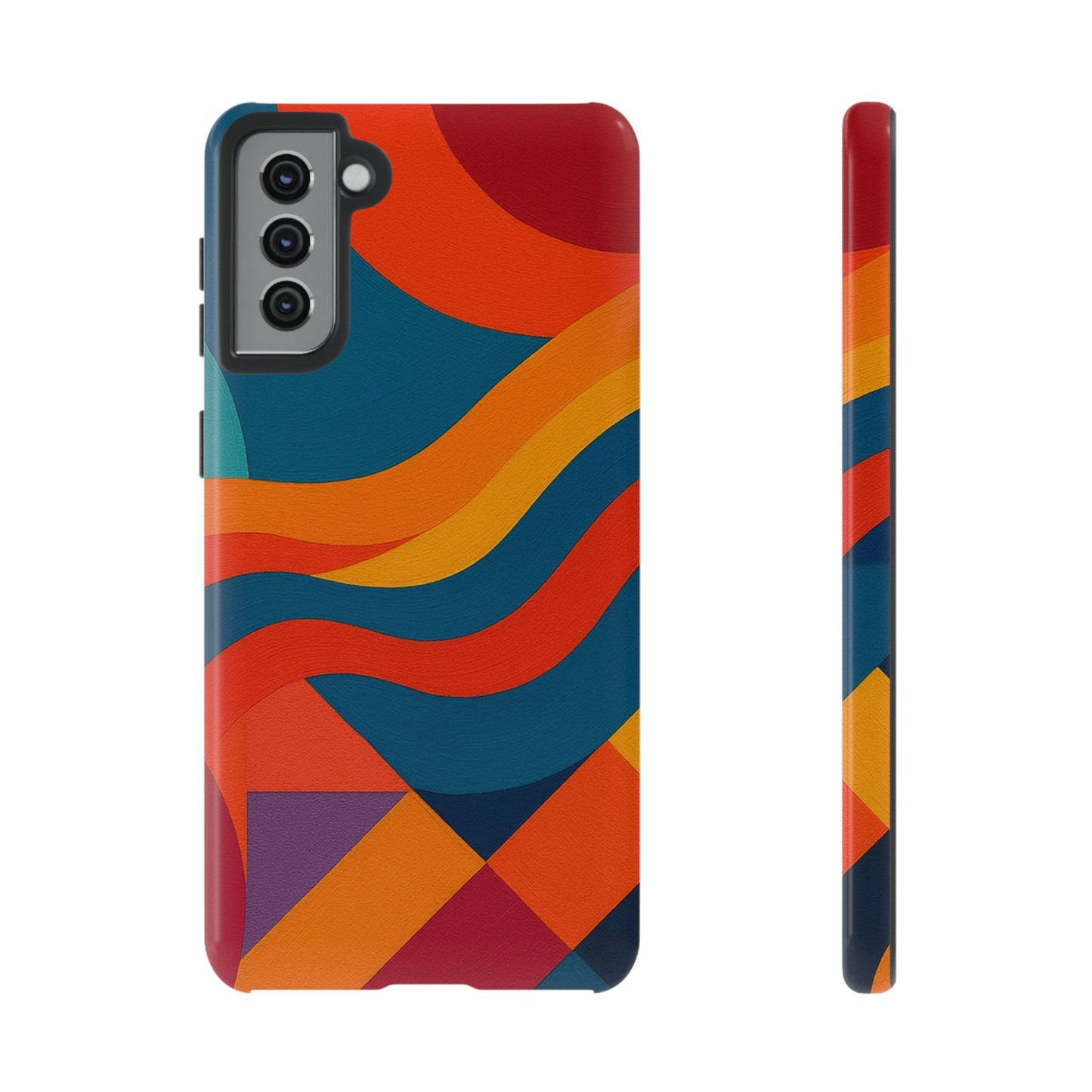 Vibrant Phone Case, Abstract Design Cover, Tough Cases for All Occasions, Stylish Gift for Tech Lovers, Modern Phone Accessories