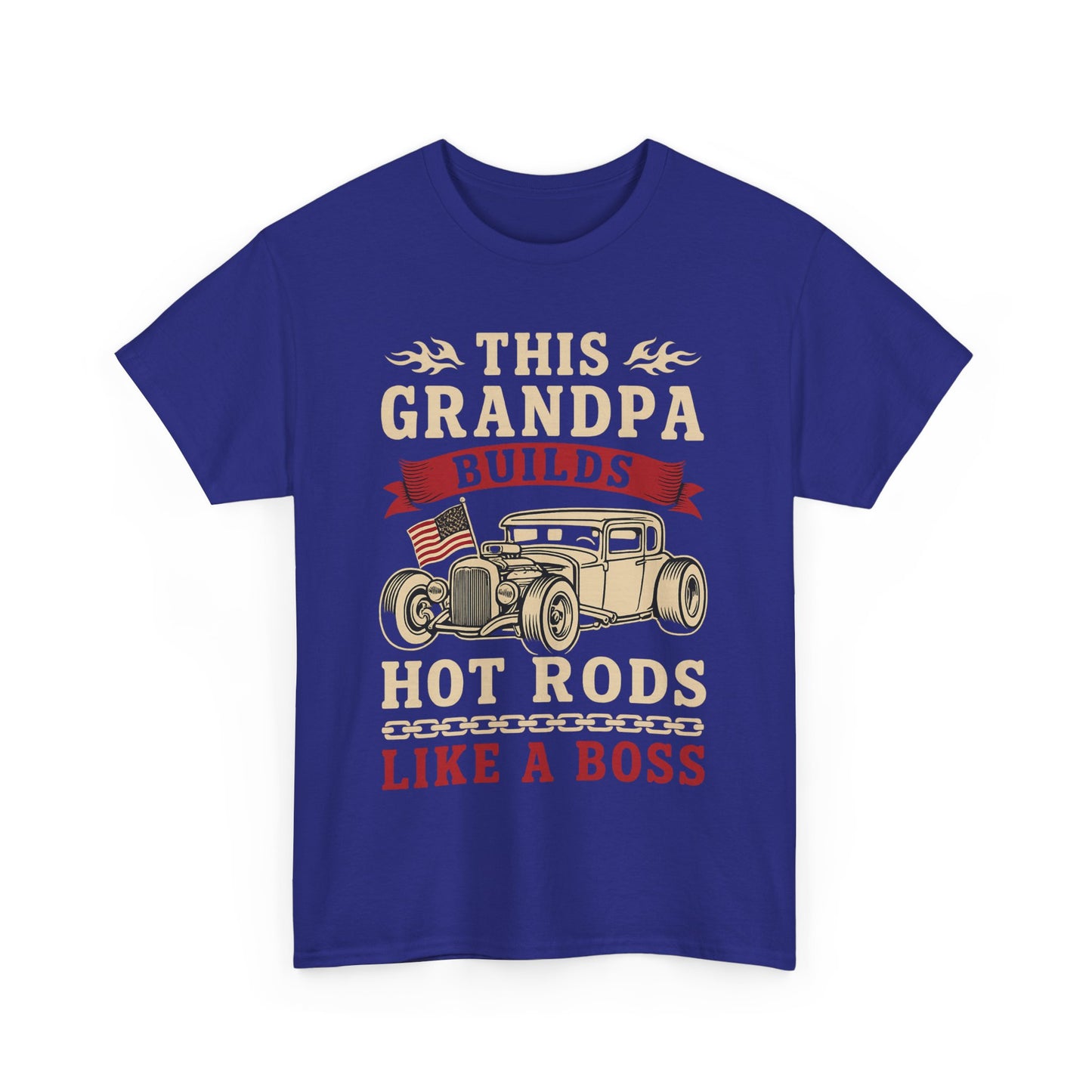 This Grandpa Builds Hot Rods Heavy Cotton Tee, Gift for Grandpa, Car [...]