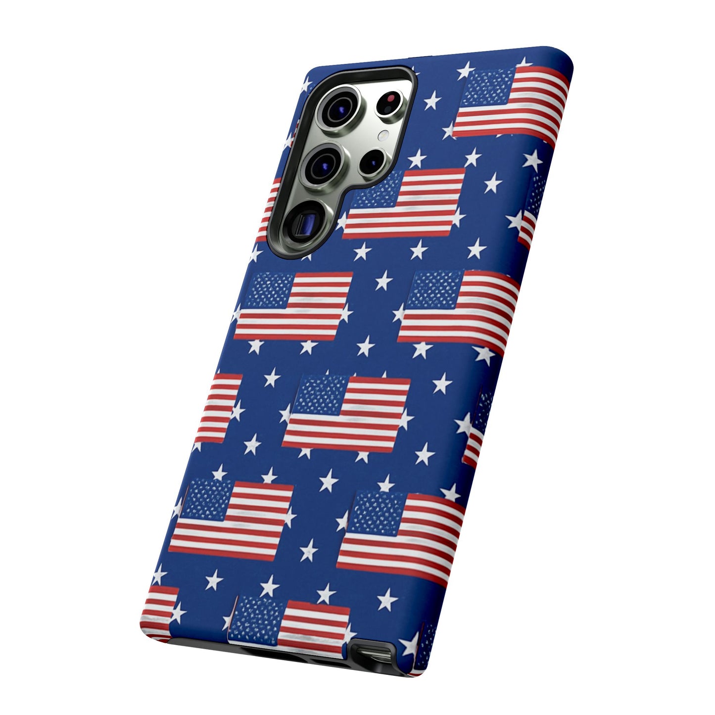 Patriotic Phone Case, Independence Day Accessories, American Flag Design, Star-Spangled Cover, Summer BBQ Gift
