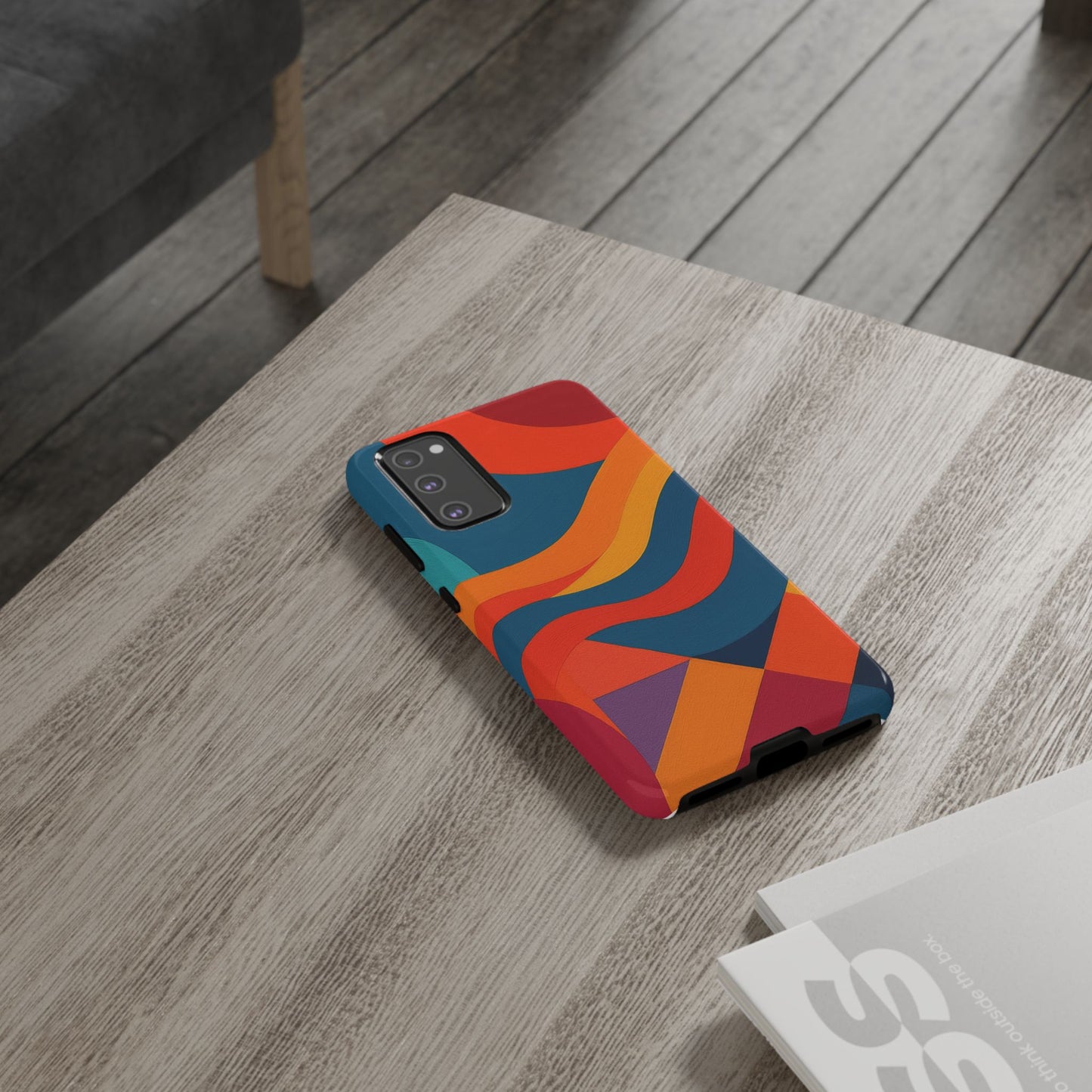 Vibrant Phone Case, Abstract Design Cover, Tough Cases for All Occasions, Stylish Gift for Tech Lovers, Modern Phone Accessories