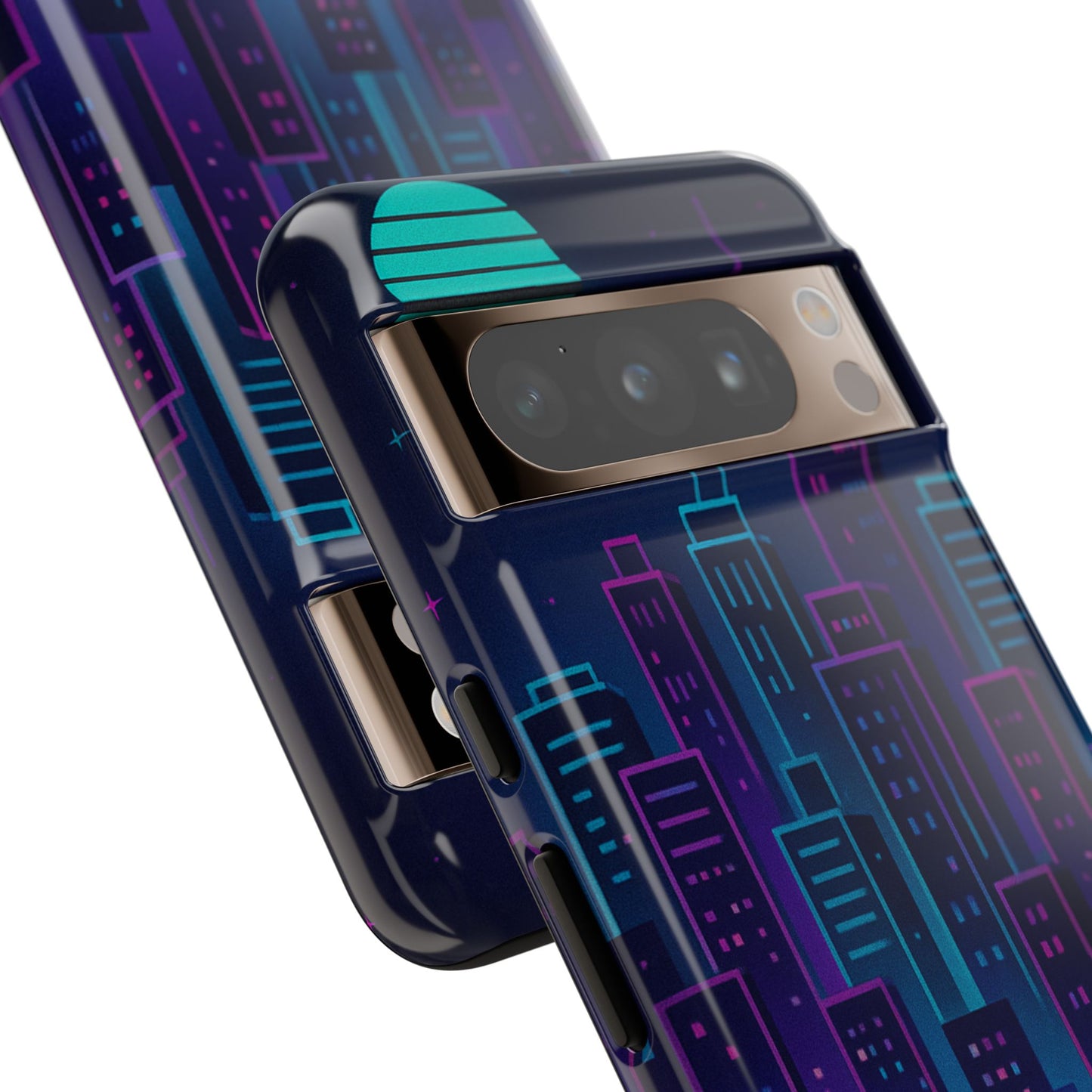 Cityscape Phone Case, Tough Cases, Urban Style, Nighttime Vibe, Phone Cover, Gift for City Lovers, Modern Design