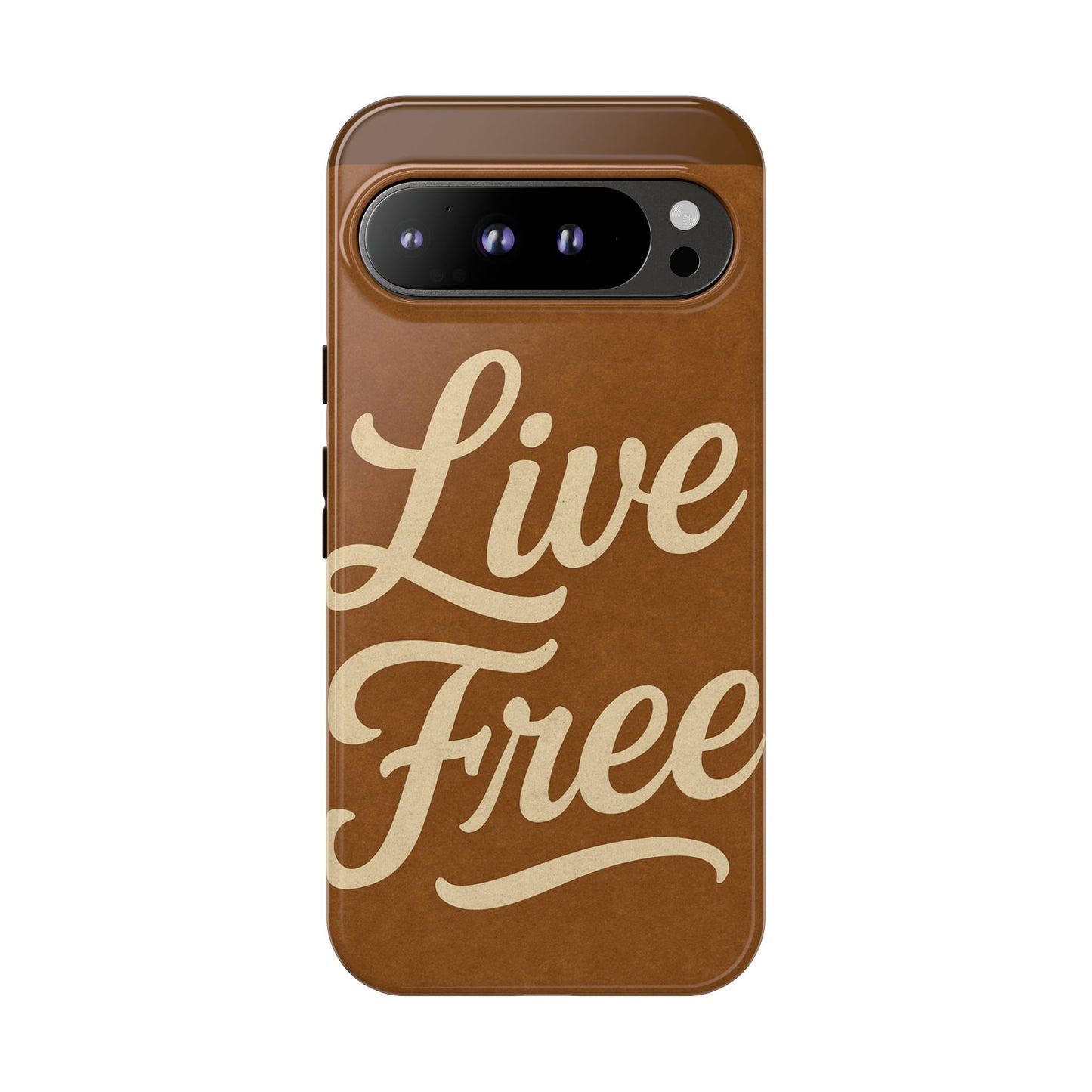Live Free Phone Case, Tough Cases, Inspirational Phone Accessories, Gift for Adventurers, Customizable Design, Unique Tech Gifts