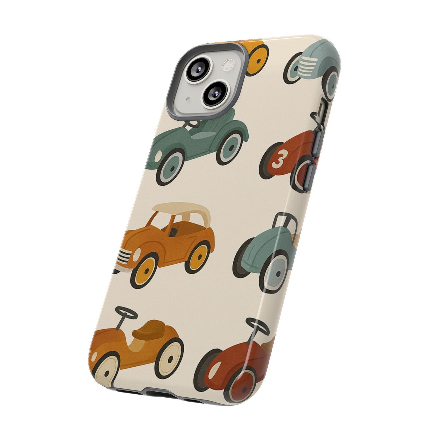 Vintage Car Phone Case, Tough Cases, Kids Gift, Car Lover Accessory, Retro Style, Phone Protection, Unique Design, pedal cars