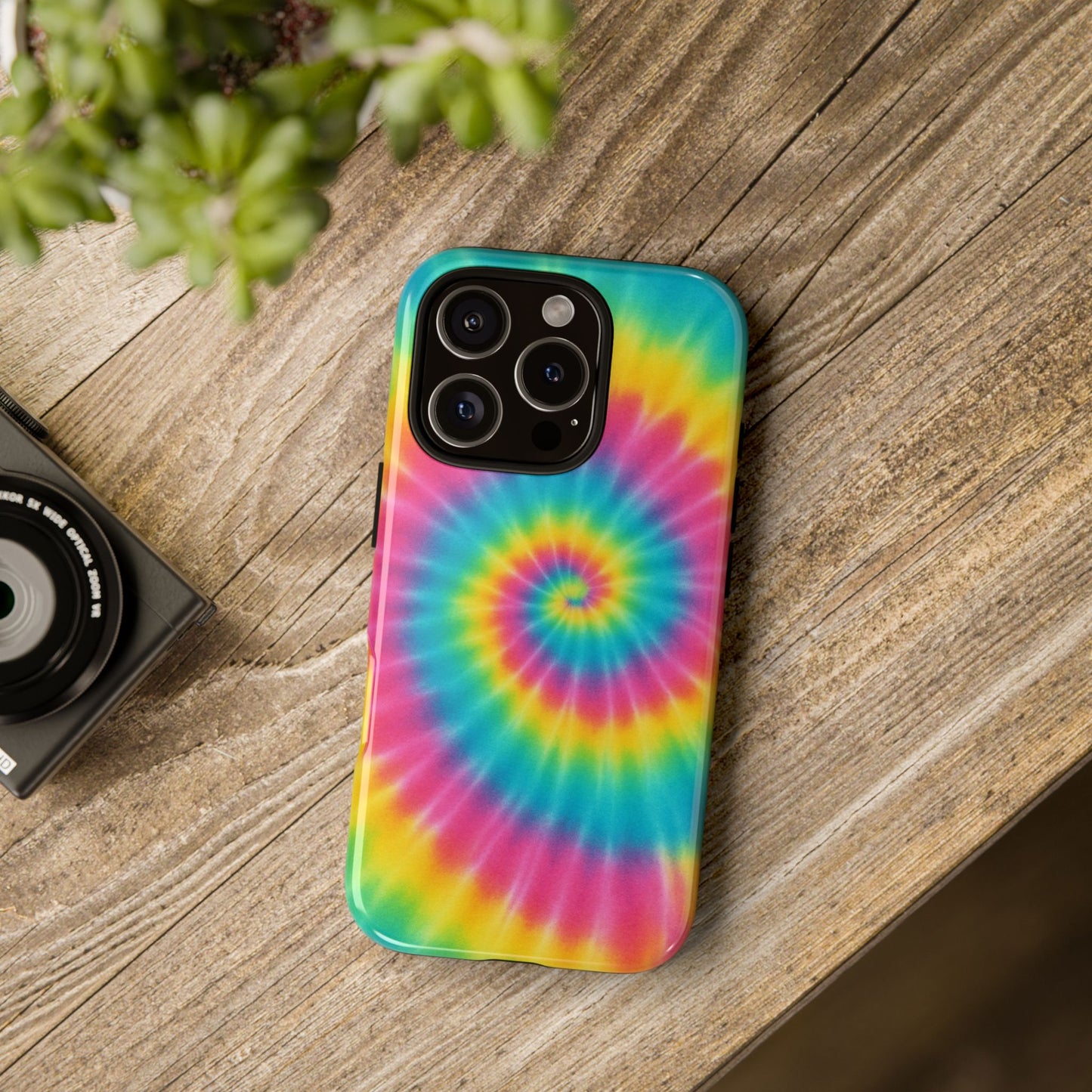 Colorful Tie-Dye Phone Case, Vibrant Phone Cover, Boho Style Accessory, Gift for Teens, Trendy Phone Accessories
