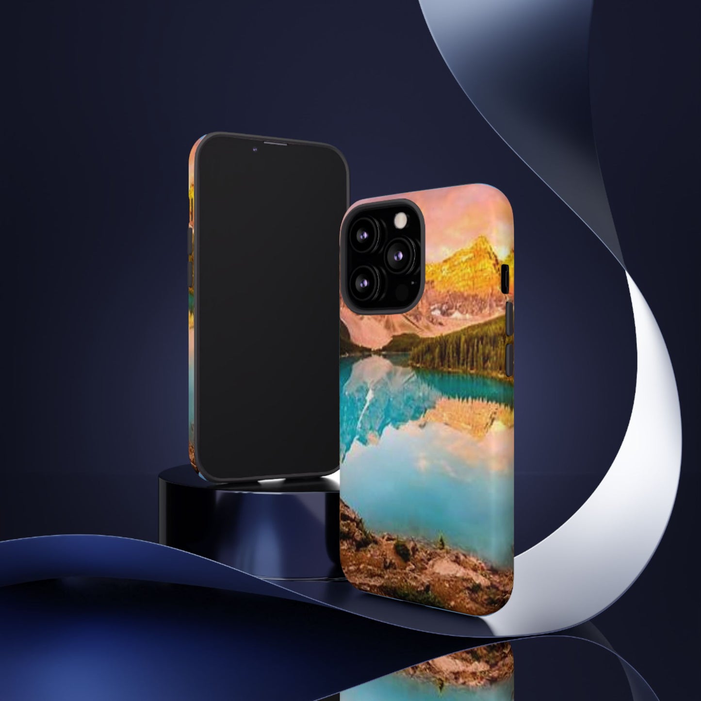 Nature-Inspired Phone Case with Mountain and Lake Design, Aesthetic Tough Cases for Outdoor Lovers, Phone Protection, Gift for Nature [...]