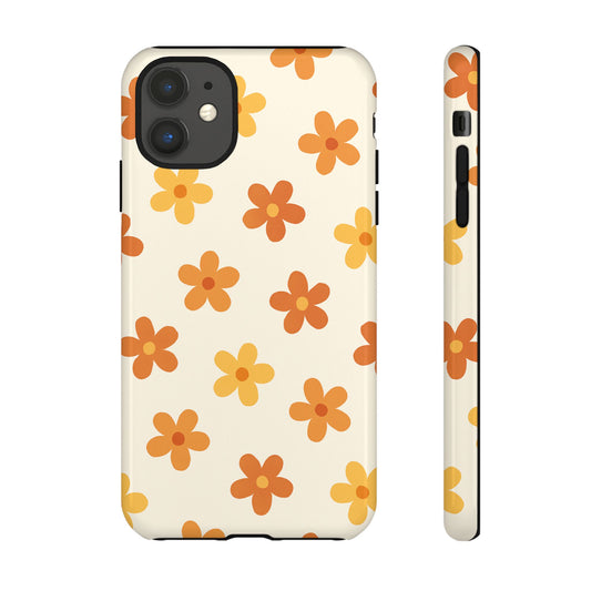 Colorful Floral Phone Case, Tough Cases, Cute Phone Cover, Floral Design, Gift for Her, Spring Accessories, Unique Phone Case