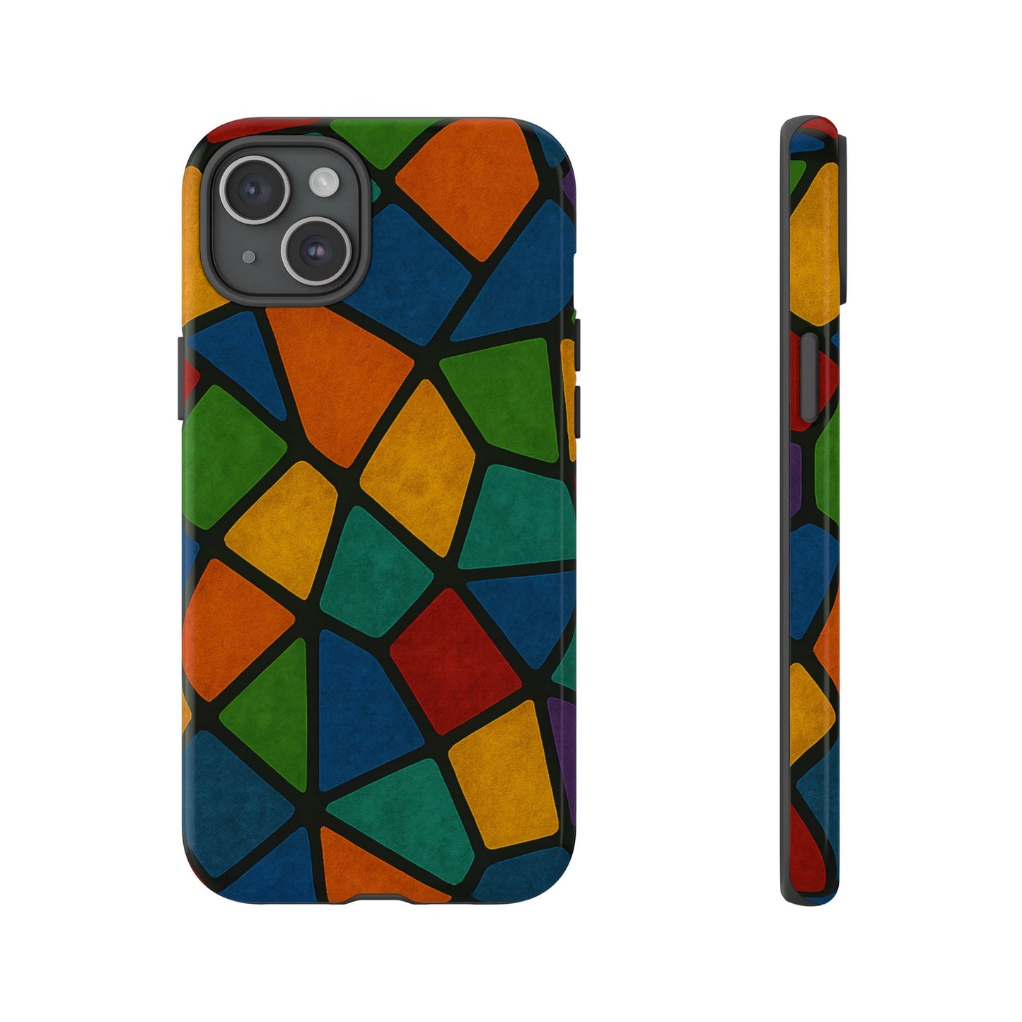 Colorful Mosaic Phone Case, Tough Cell Phone Cover, Vibrant Smartphone Protector, Unique Gift for Weddings, Birthday, Holidays