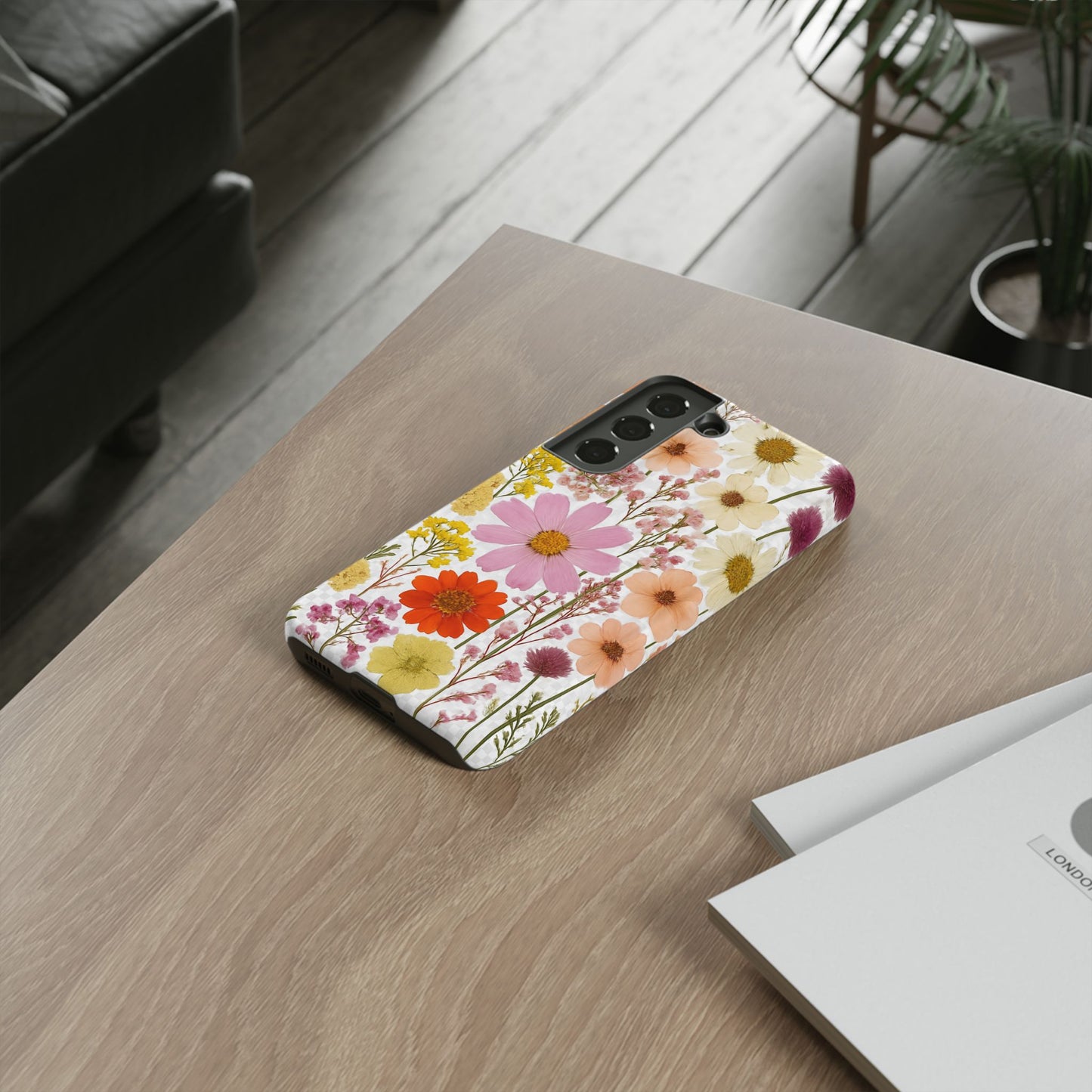 Floral Phone Case - Tough Cases, Stylish Protective Cover, Flower Design, Trendy Gift, Nature Lover Accessory, DRIED FLOWERS