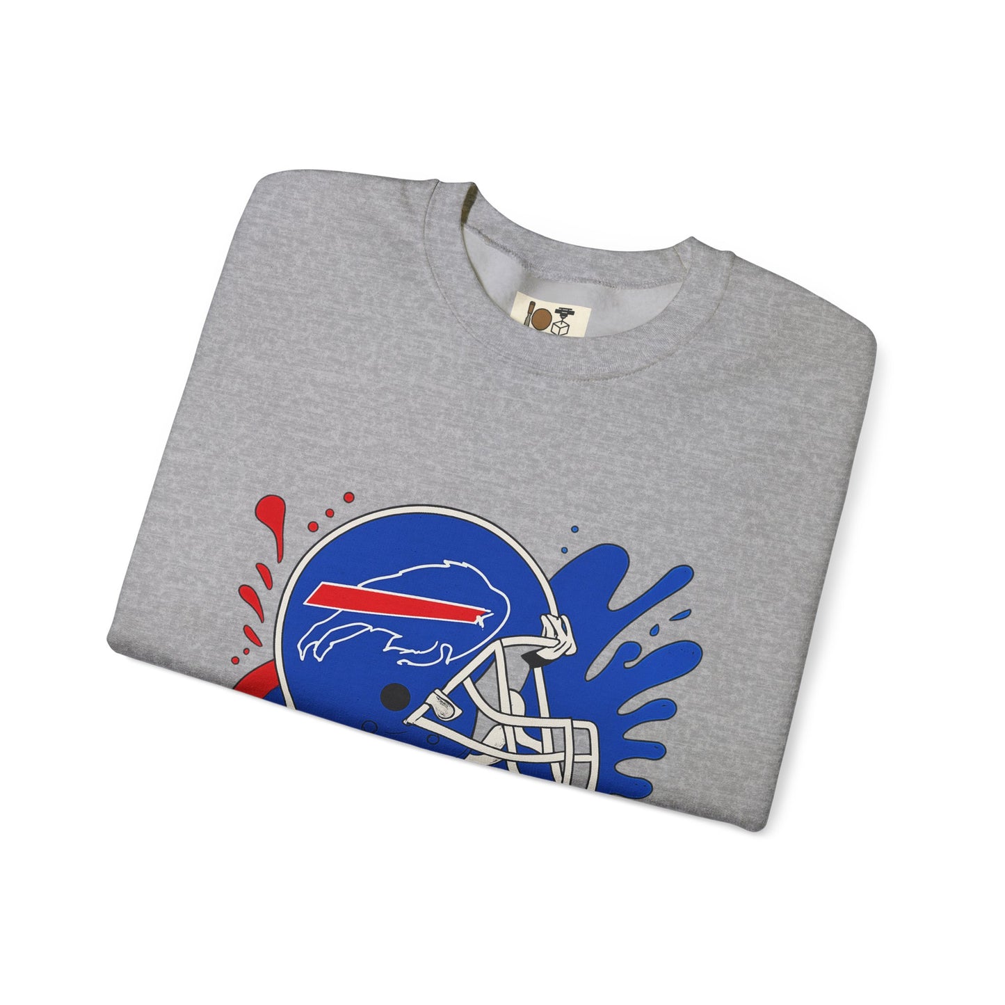 Buffalo Bills Inspired Crewneck Sweatshirt, NFL Fan Gear, Casual Sportswear, Game Day Apparel, Unisex Sweatshirt, Tailgate Clothing