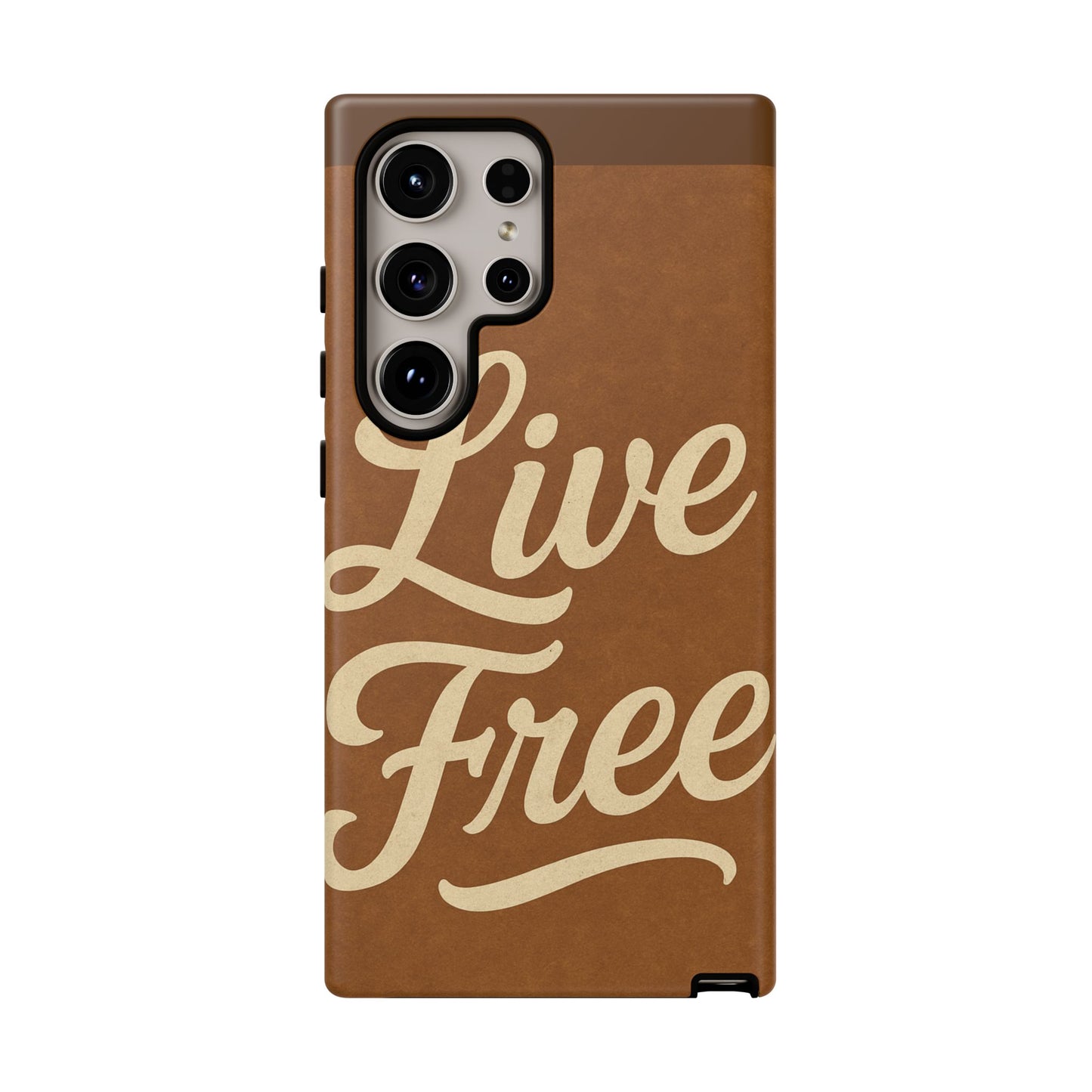 Live Free Phone Case, Tough Cases, Inspirational Phone Accessories, Gift for Adventurers, Customizable Design, Unique Tech Gifts
