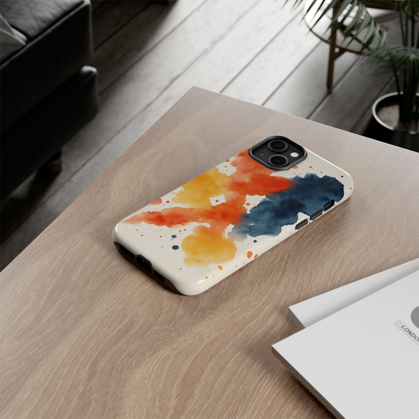 Watercolor Phone Case - Abstract Design, Tough Cases for Men & Women, Stylish Gift, Artistic Accessory for All Occasions