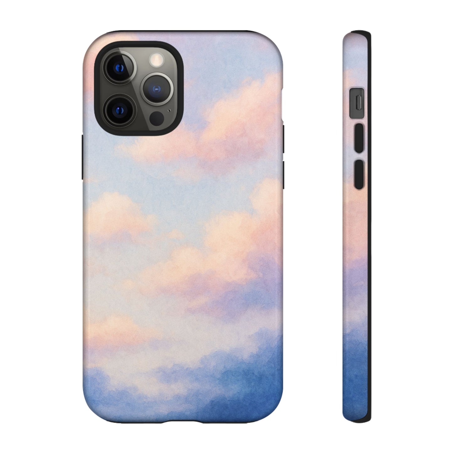 Sky Blue Cloud Phone Case, Tough Phone Cover, Aesthetic Cell Phone Accessory, Gift for Teen, Trendy Tech Protection