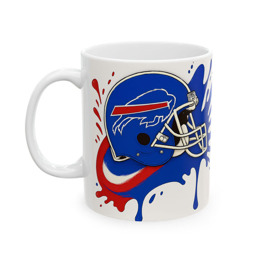 Buffalo Bills Ceramic Mug, Perfect for Game Day, Sports Fan Gift, 11oz & 15oz Sizes, Tailgating, Football Season