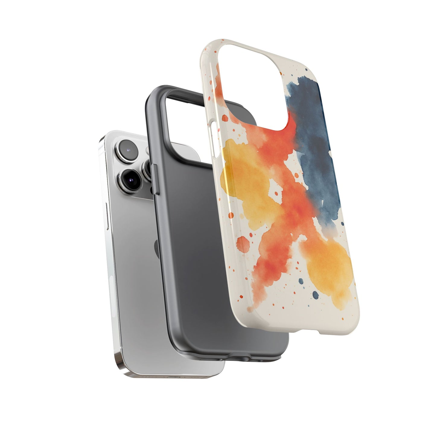 Watercolor Phone Case - Abstract Design, Tough Cases for Men & Women, Stylish Gift, Artistic Accessory for All Occasions