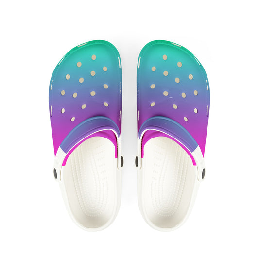 Vibrant AOP EVA Foam Clogs, Trendy Slip-On Shoes for Summer, Beachwear Footwear, Colorful Casual Footwear, Unique Summer Gift