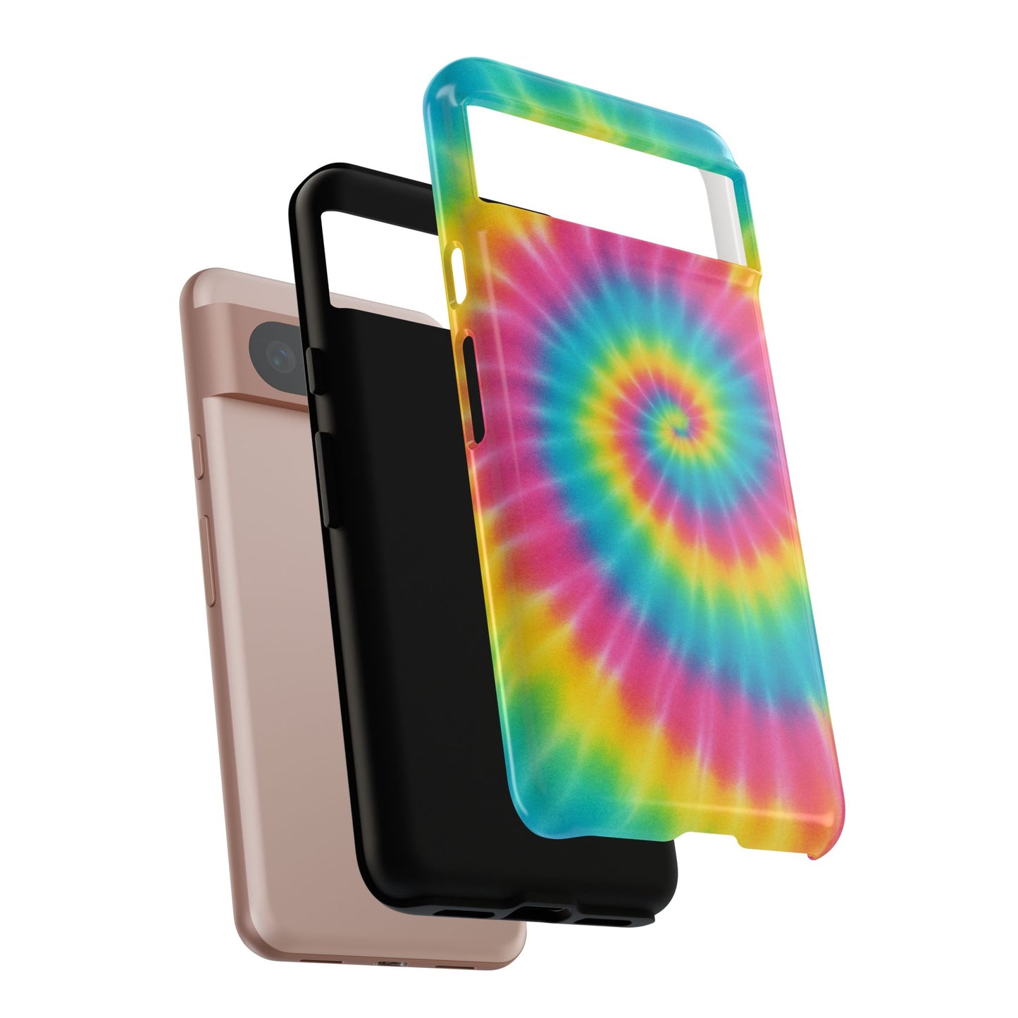 Colorful Tie-Dye Phone Case, Vibrant Phone Cover, Boho Style Accessory, Gift for Teens, Trendy Phone Accessories