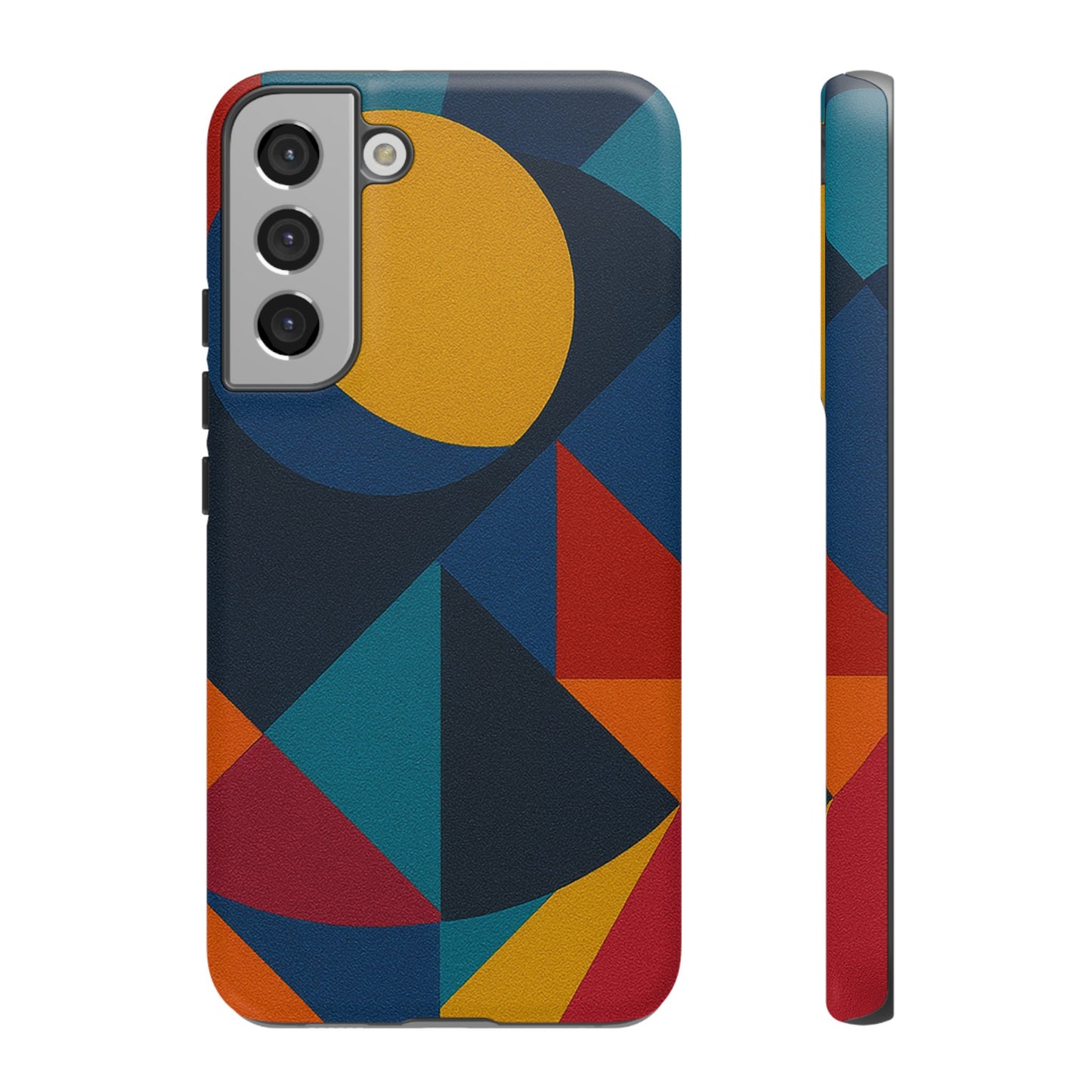 Vibrant Phone Case, Colorful Phone Cover, Geometric Design, Artistic Gift, Trendy Accessory, Vibrant Colors, Unique Design