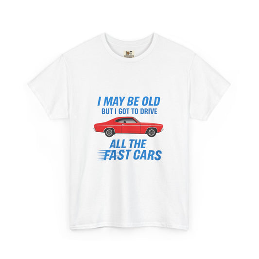 Vintage Car Enthusiast Tee, I May Be Old but I Got to Drive, Gift for Dad, Father's Day Present, Classic Car Lover Shirt, Funny Humor [...]
