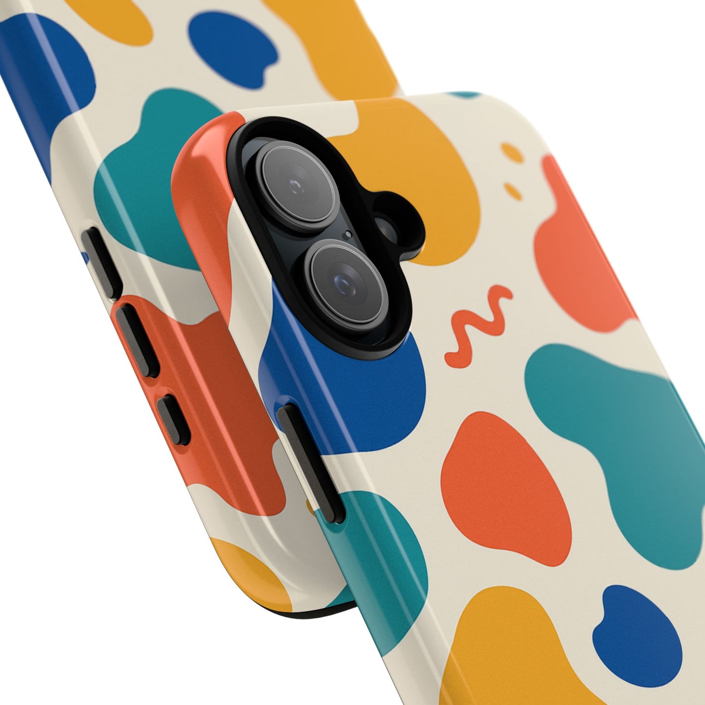 Colorful Phone Case with Abstract Design, Stylish Phone Cover, Trendy Tech Accessory for Her, Unique Gift Idea, Fun Patterned Case