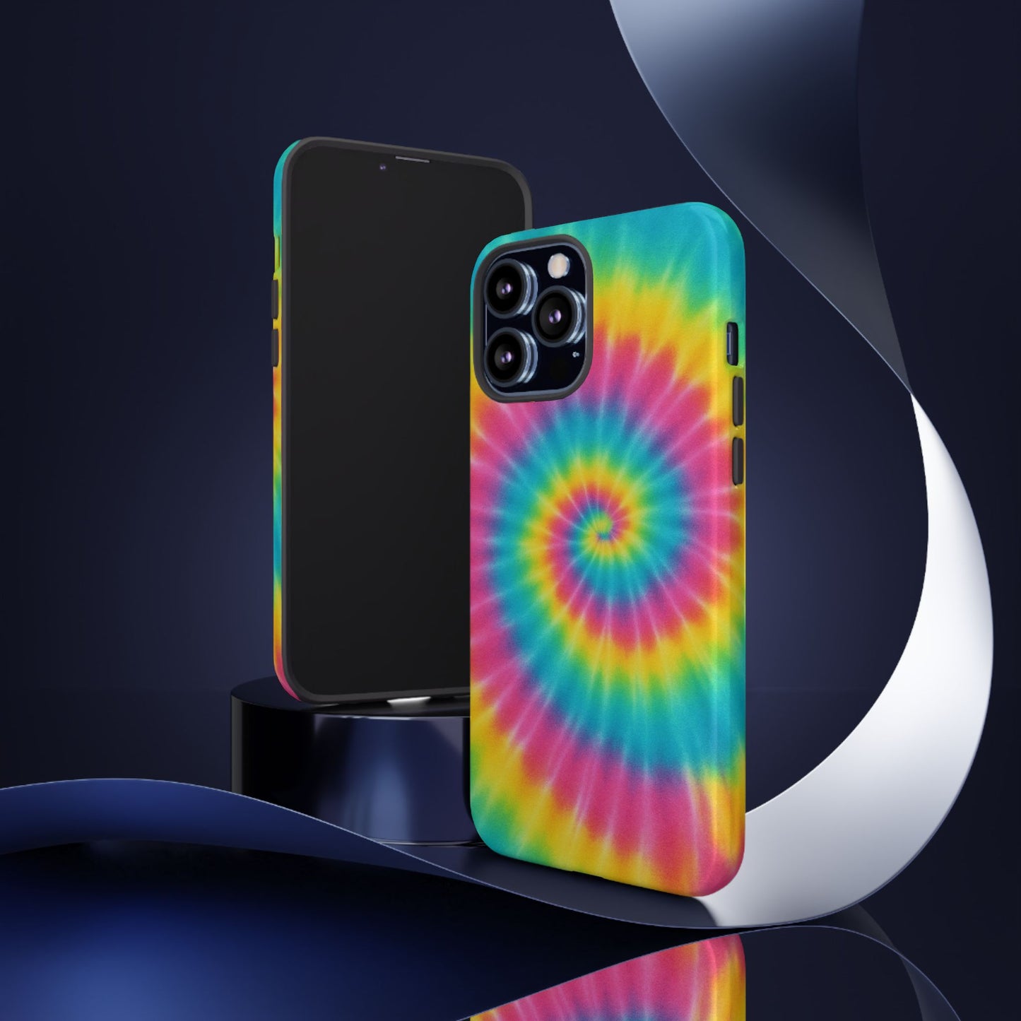 Colorful Tie-Dye Phone Case, Vibrant Phone Cover, Boho Style Accessory, Gift for Teens, Trendy Phone Accessories