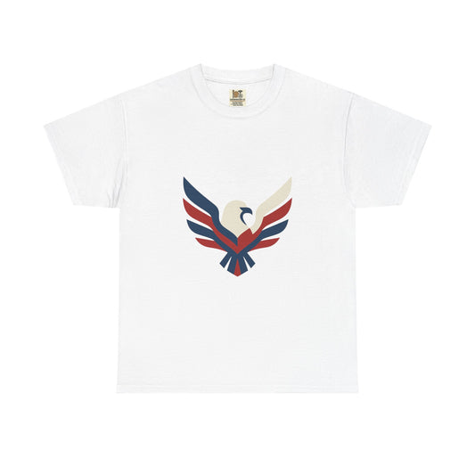 Patriotic Eagle Unisex Cotton Tee - Perfect for Independence Day, Casual Wear, Gifts, Festivals, and Outdoor Activities