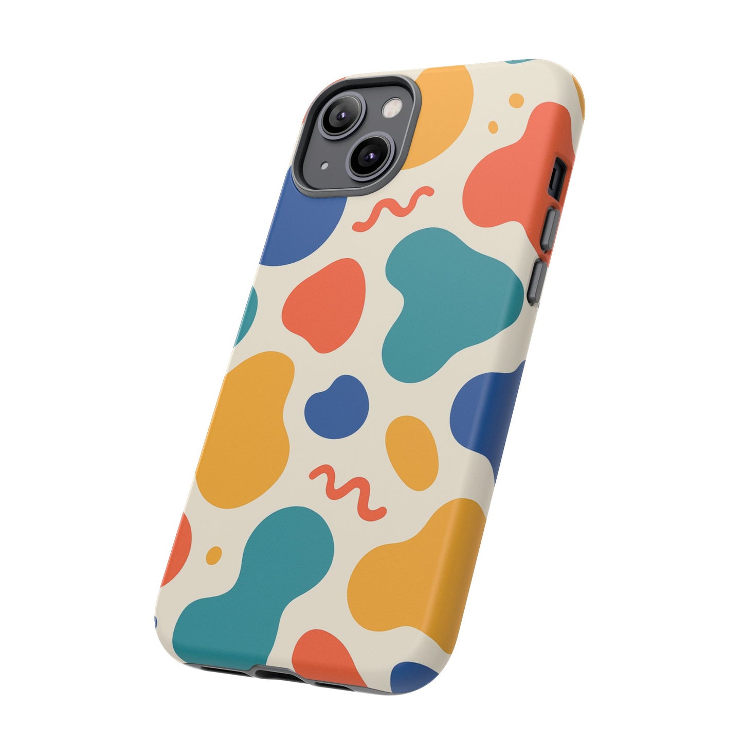 Colorful Phone Case with Abstract Design, Stylish Phone Cover, Trendy Tech Accessory for Her, Unique Gift Idea, Fun Patterned Case