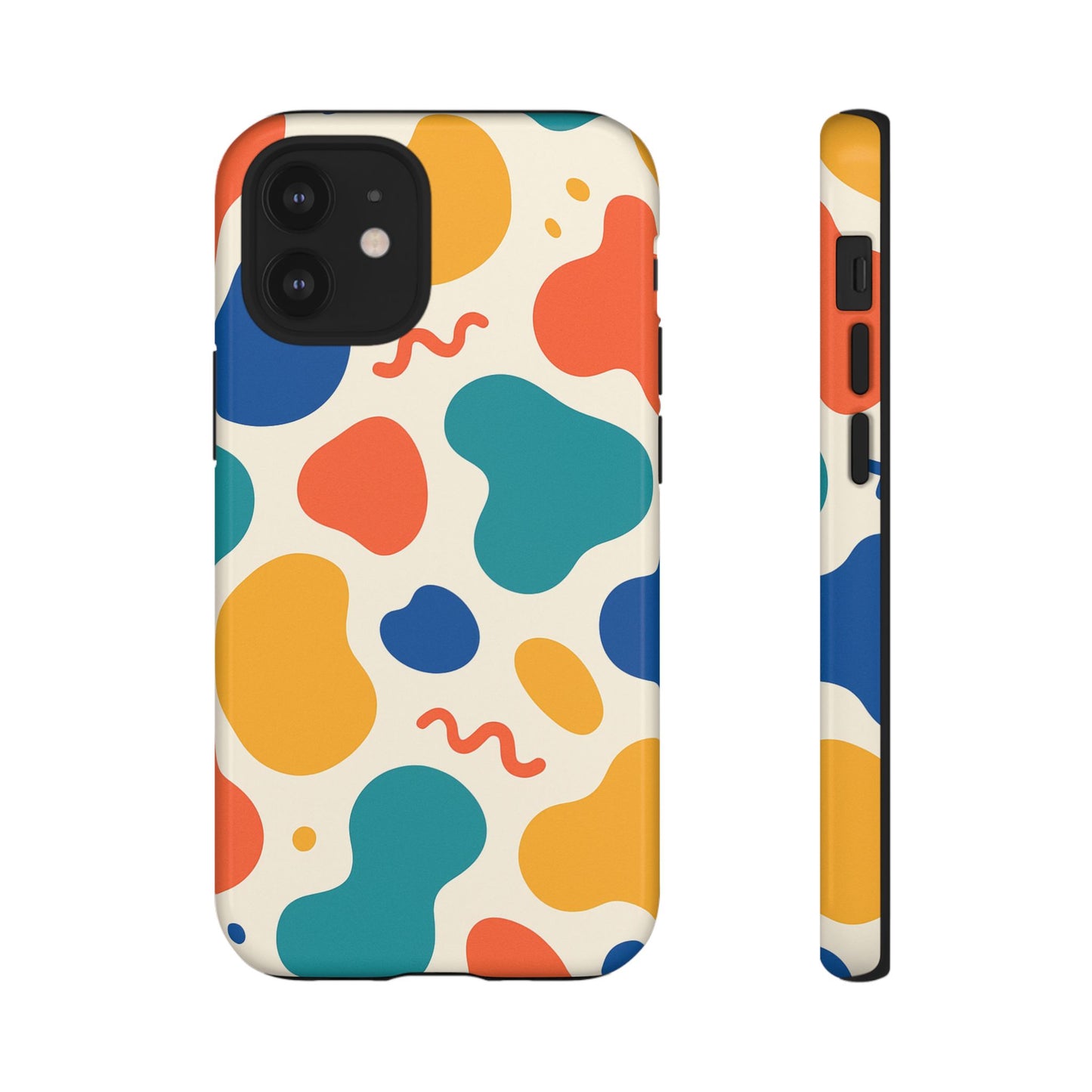 Colorful Phone Case with Abstract Design, Stylish Phone Cover, Trendy Tech Accessory for Her, Unique Gift Idea, Fun Patterned Case