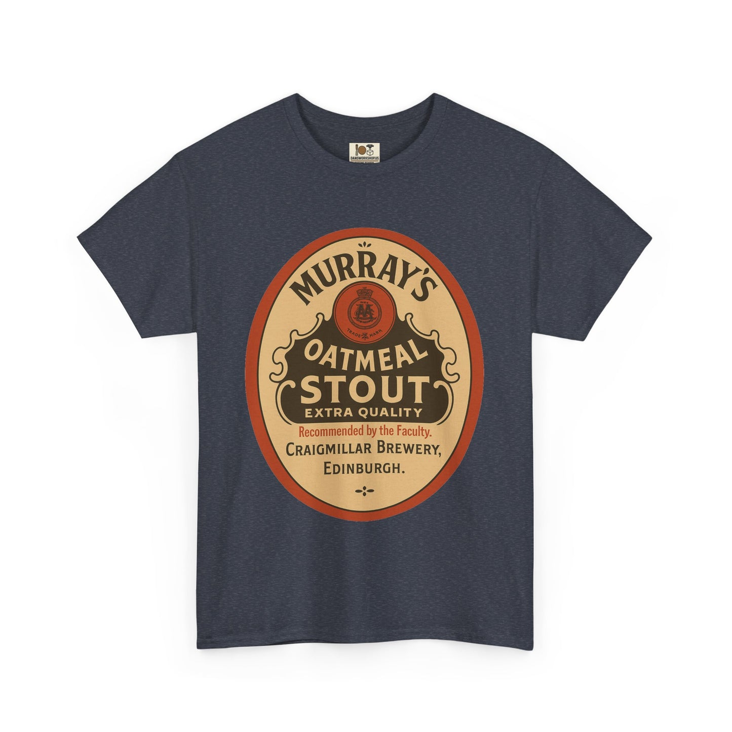 Vintage-Inspired Stout Beer Tee, Perfect for Beer Lovers, Casual Wear, Gifts, Unisex Heavy Cotton Tee with Brewery Design