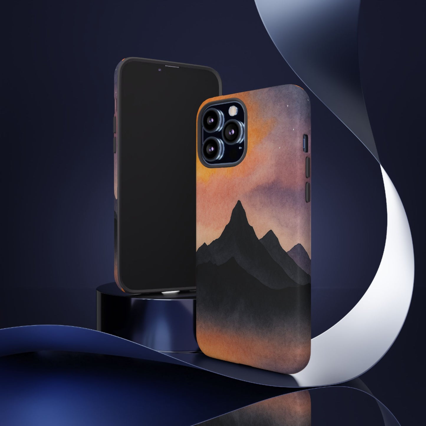 Mountain Sunset Phone Case, Nature Lover's Gift, Adventure Phone Cover, Unique Cellphone Accessories, Outdoor Enthusiast Decor