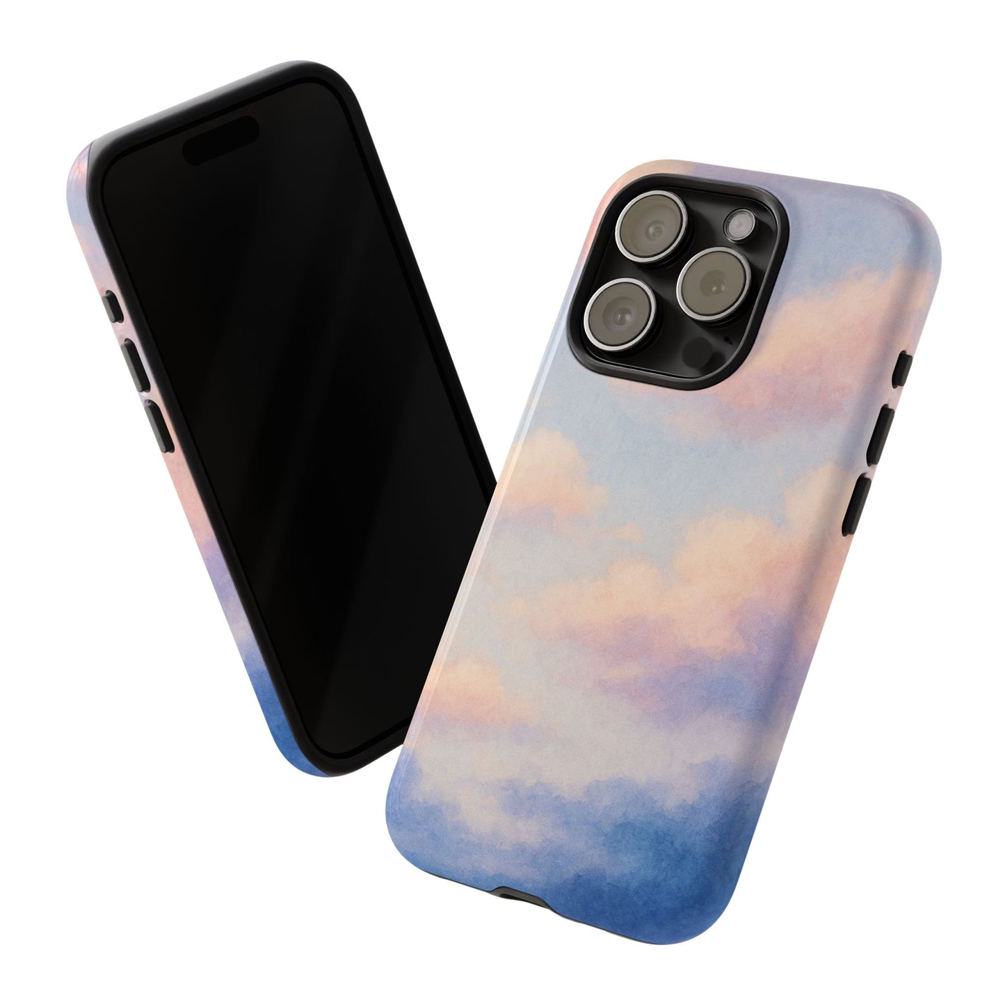 Sky Blue Cloud Phone Case, Tough Phone Cover, Aesthetic Cell Phone Accessory, Gift for Teen, Trendy Tech Protection