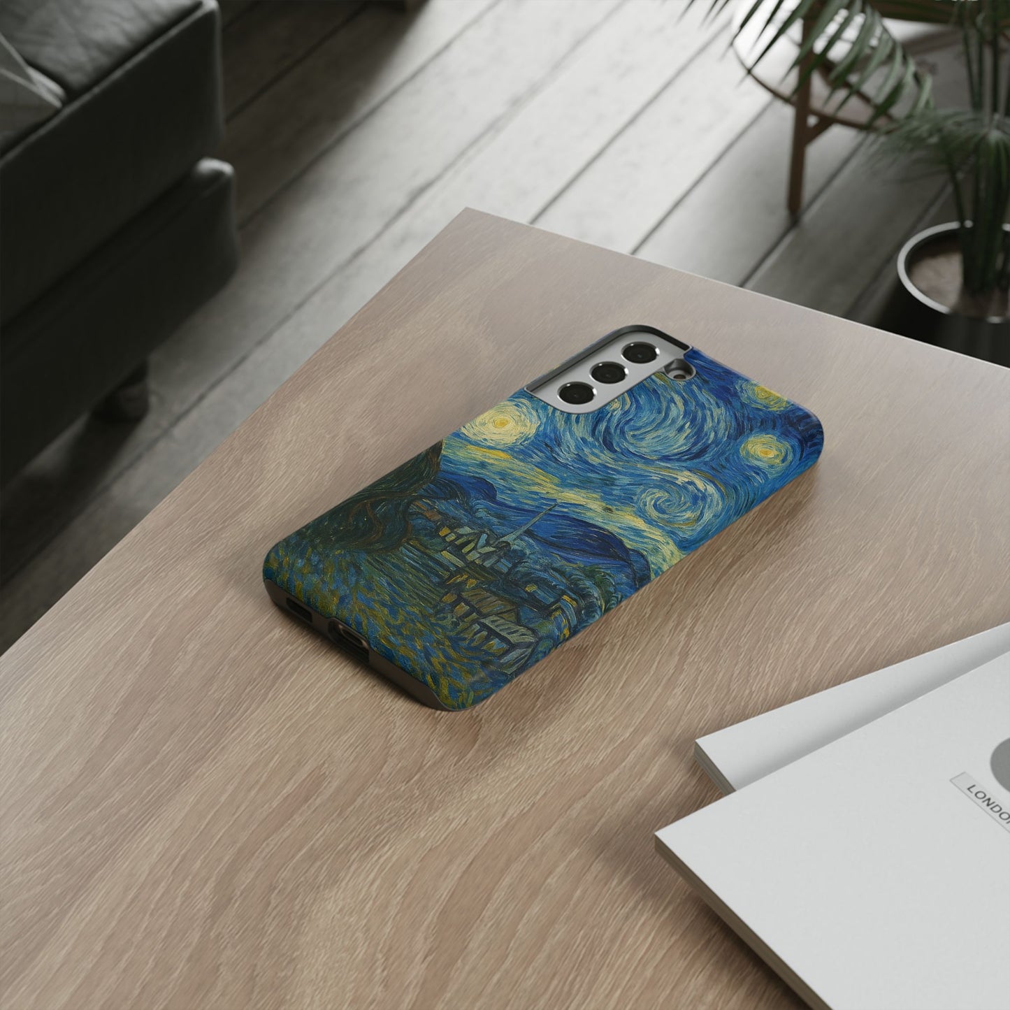 Starry Night Phone Case, Artistic Cell Phone Cover, Gift for Art Lovers, Unique Phone Accessory, Birthday Gift for Him/Her, Tough Cases