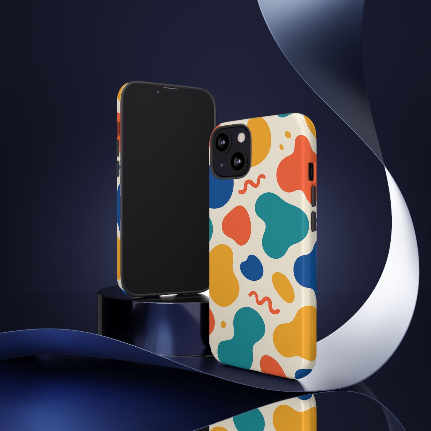 Colorful Phone Case with Abstract Design, Stylish Phone Cover, Trendy Tech Accessory for Her, Unique Gift Idea, Fun Patterned Case
