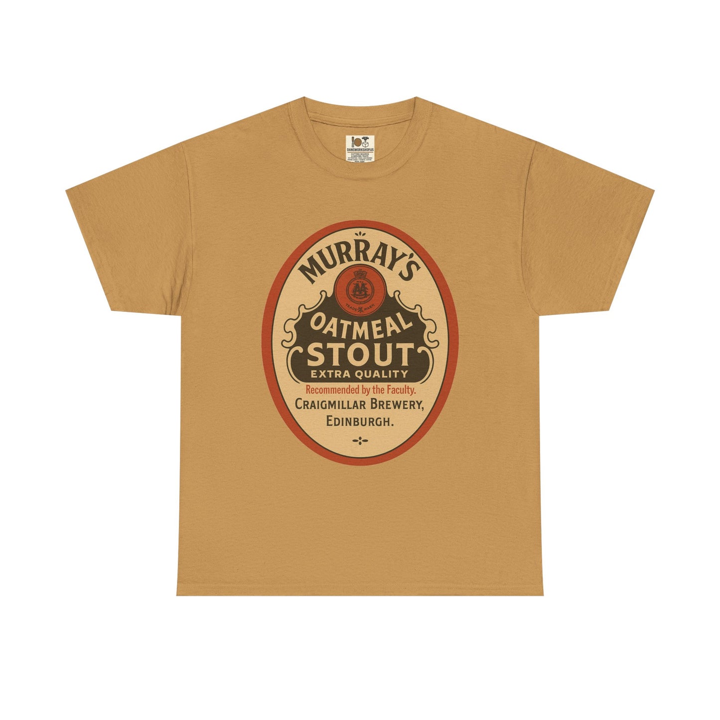 Vintage-Inspired Stout Beer Tee, Perfect for Beer Lovers, Casual Wear, Gifts, Unisex Heavy Cotton Tee with Brewery Design