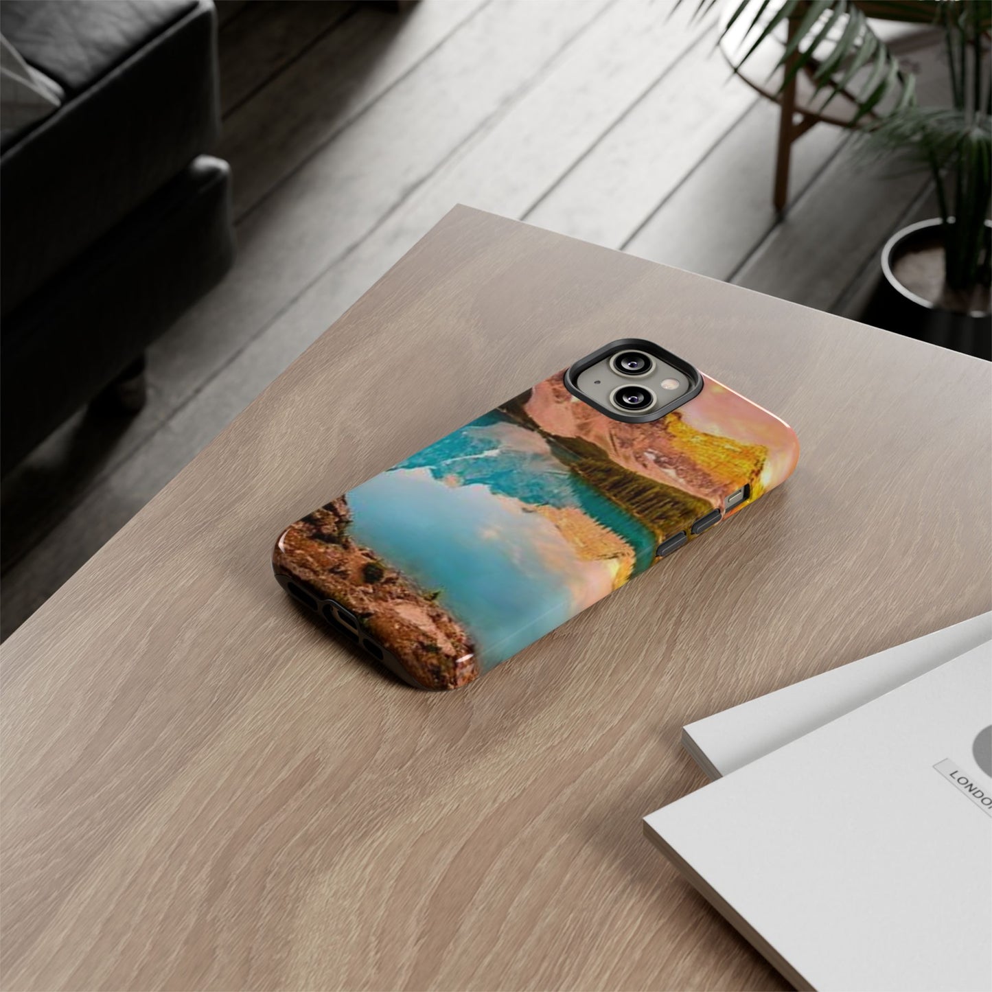 Nature-Inspired Phone Case with Mountain and Lake Design, Aesthetic Tough Cases for Outdoor Lovers, Phone Protection, Gift for Nature [...]