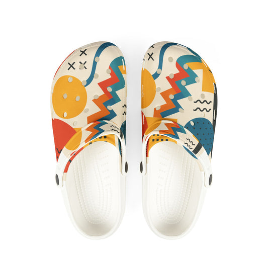 Colorful Patterned EVA Foam Clogs, Stylish Slip-On Shoes, Casual Footwear, Summer Accessories, Unique Gift Idea