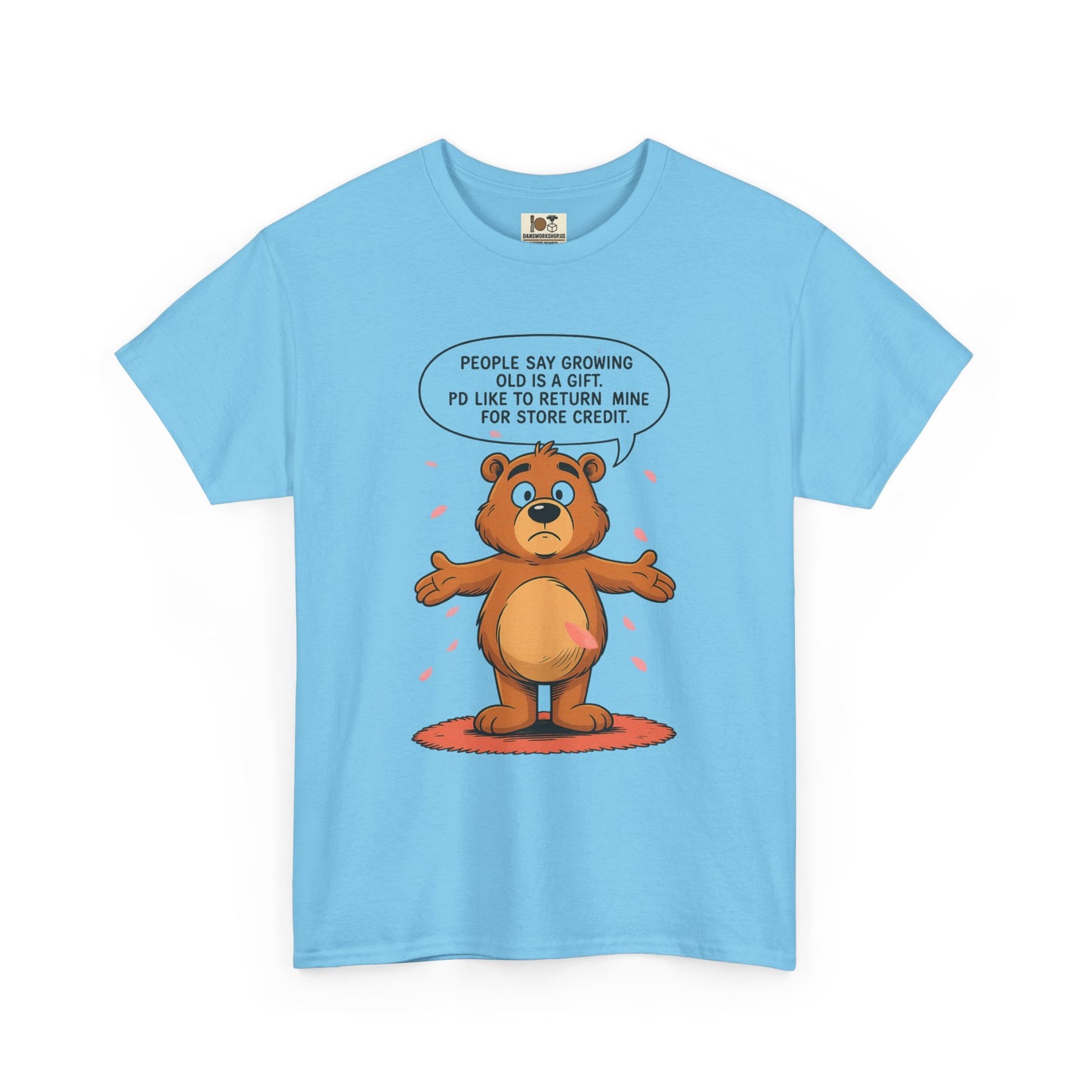 Funny Unisex Bear Tee, Humorous Gift for Dad, Comfy Casual Shirt, Gift for Birthdays, Father's Day, Animal Lover Apparel